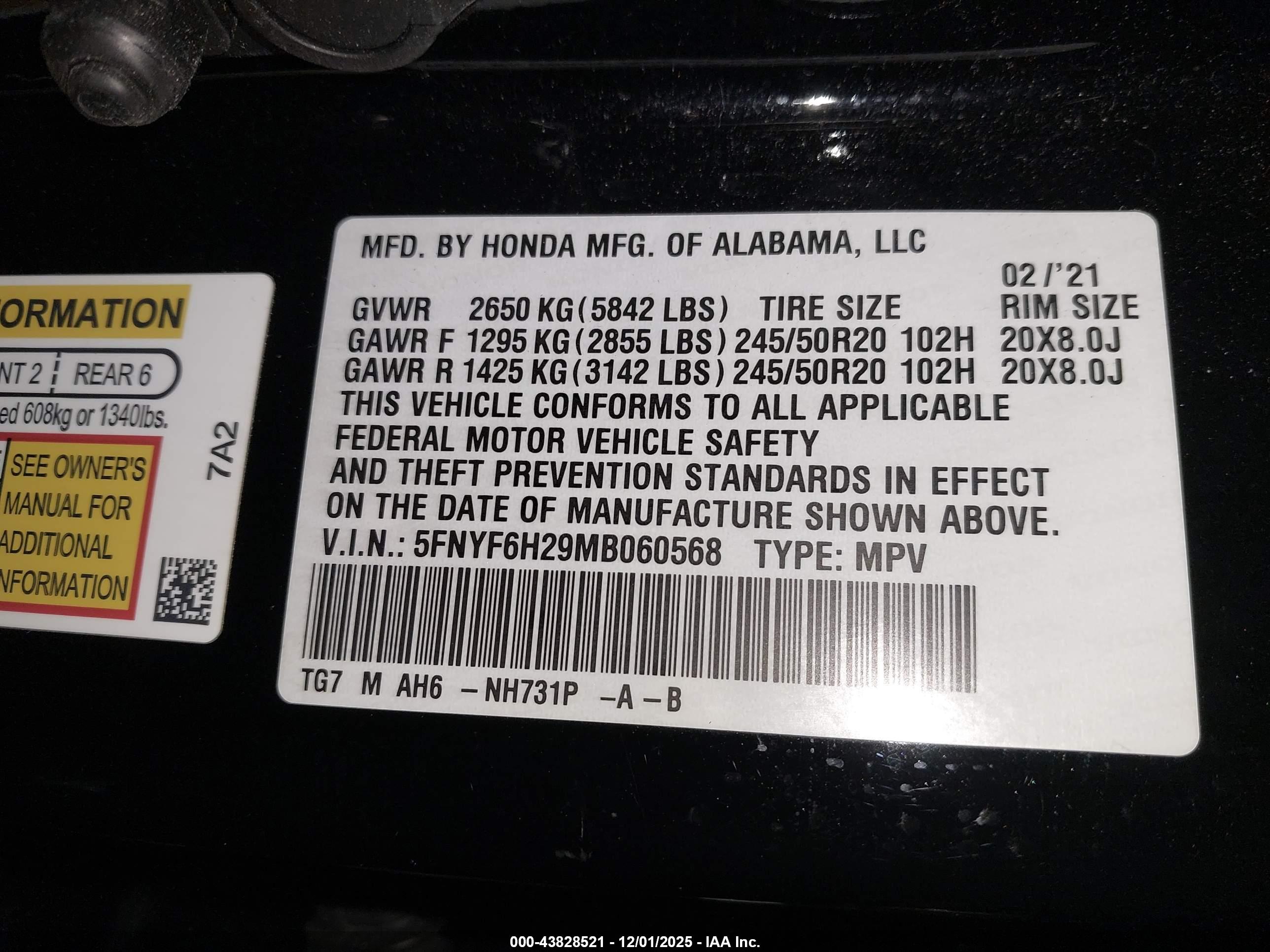 HONDA PILOT image 9