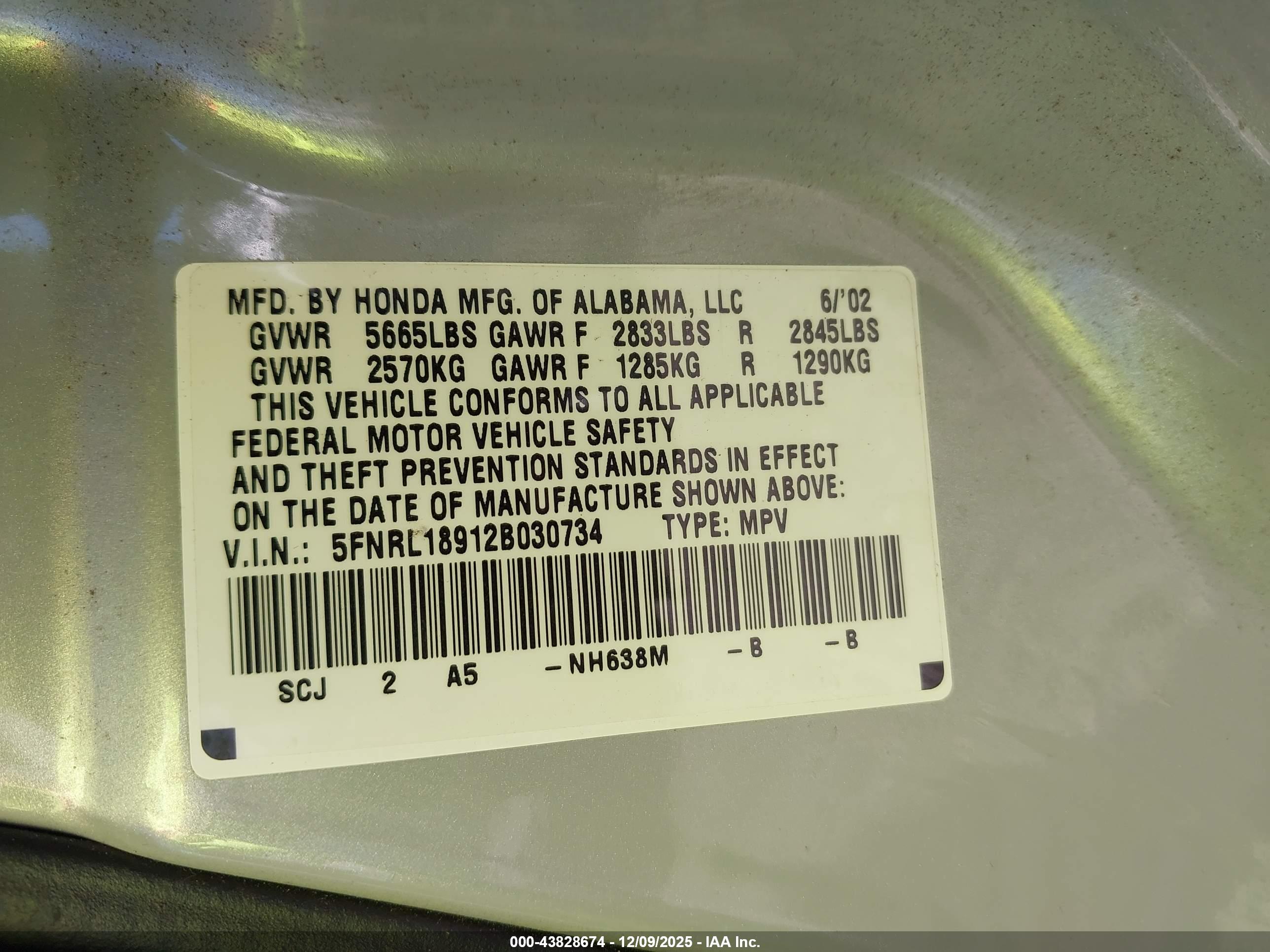 HONDA ODYSSEY image 9