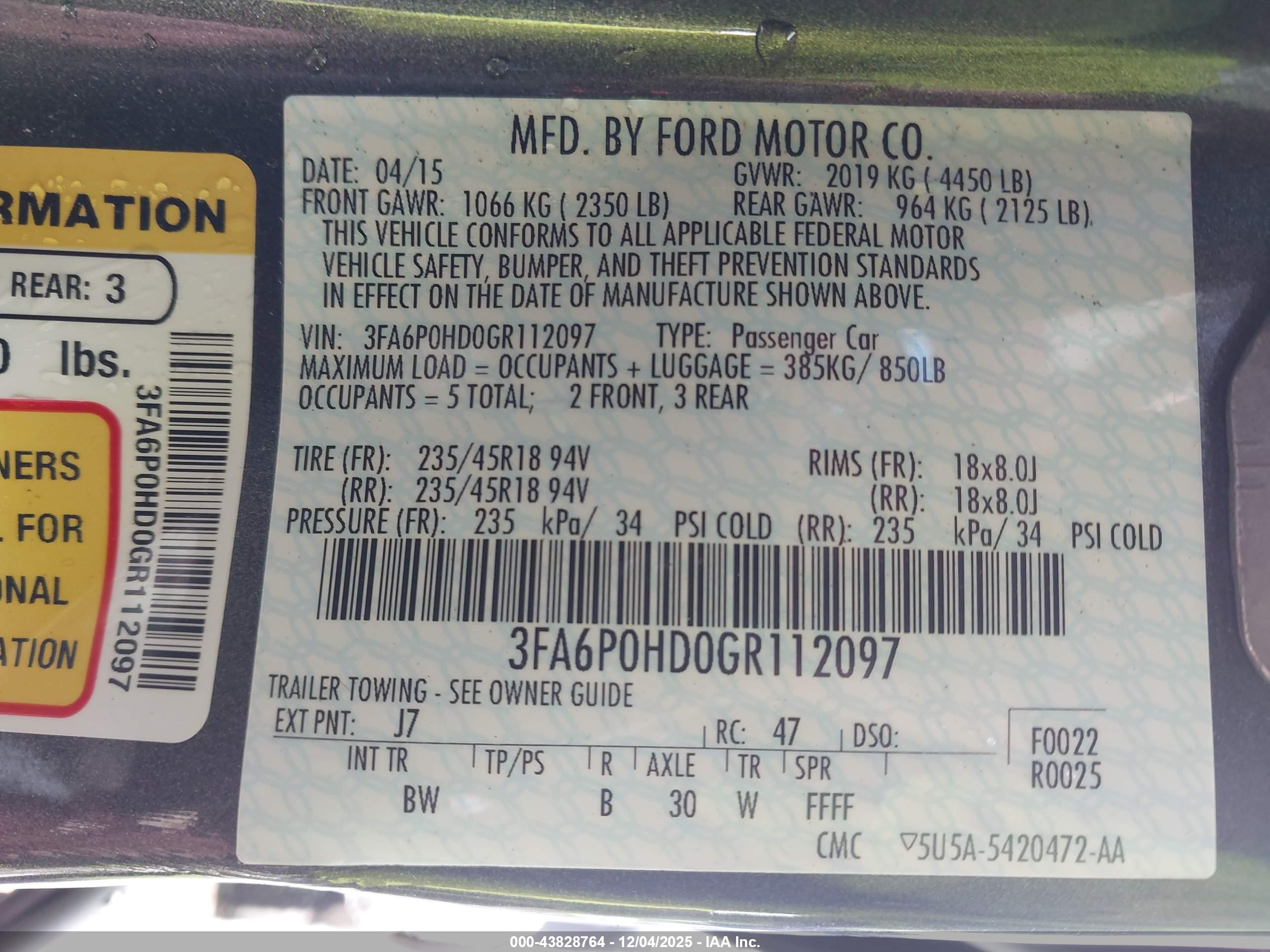 FORD FUSION image 9