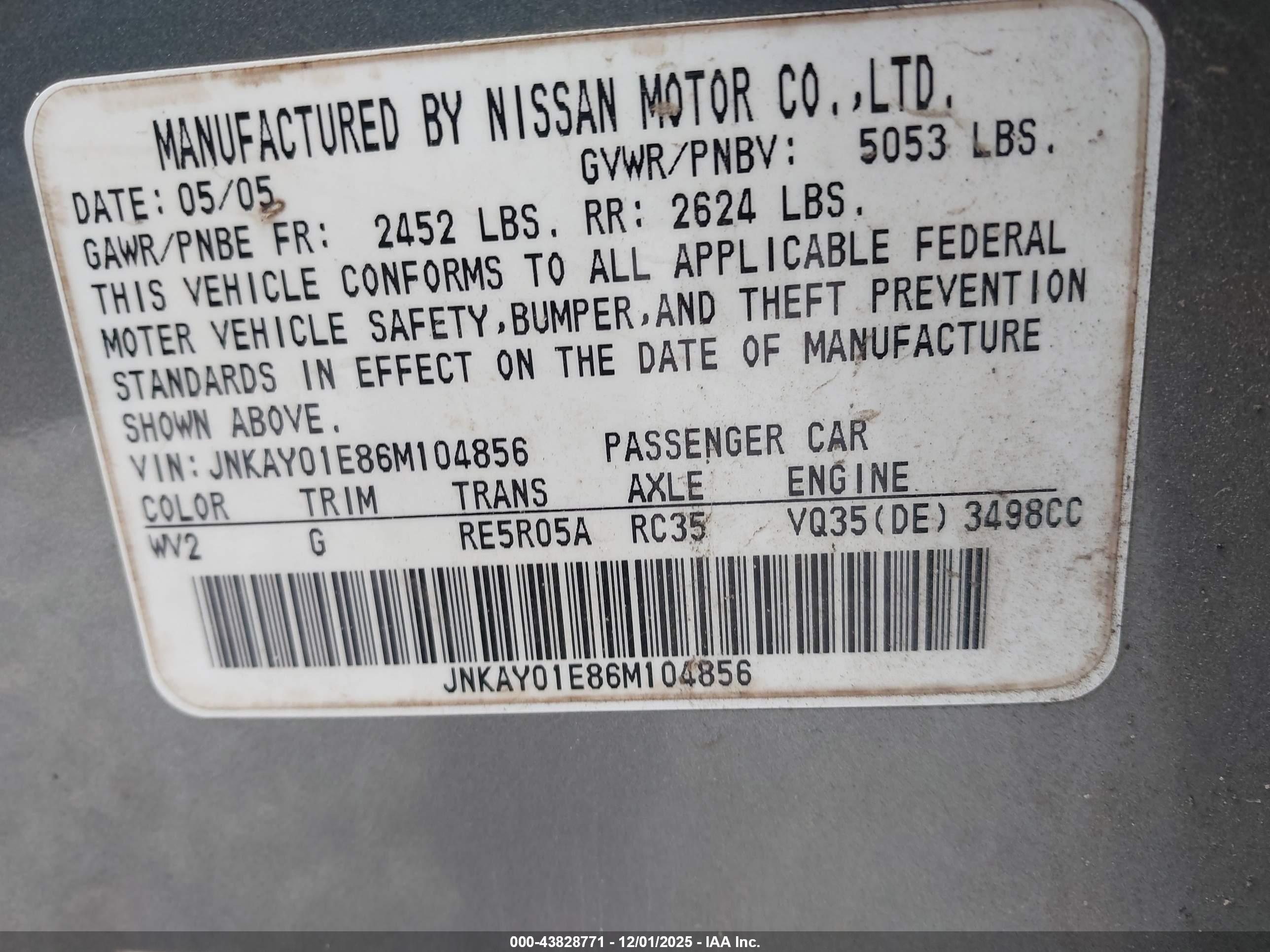 INFINITI M35 image 9