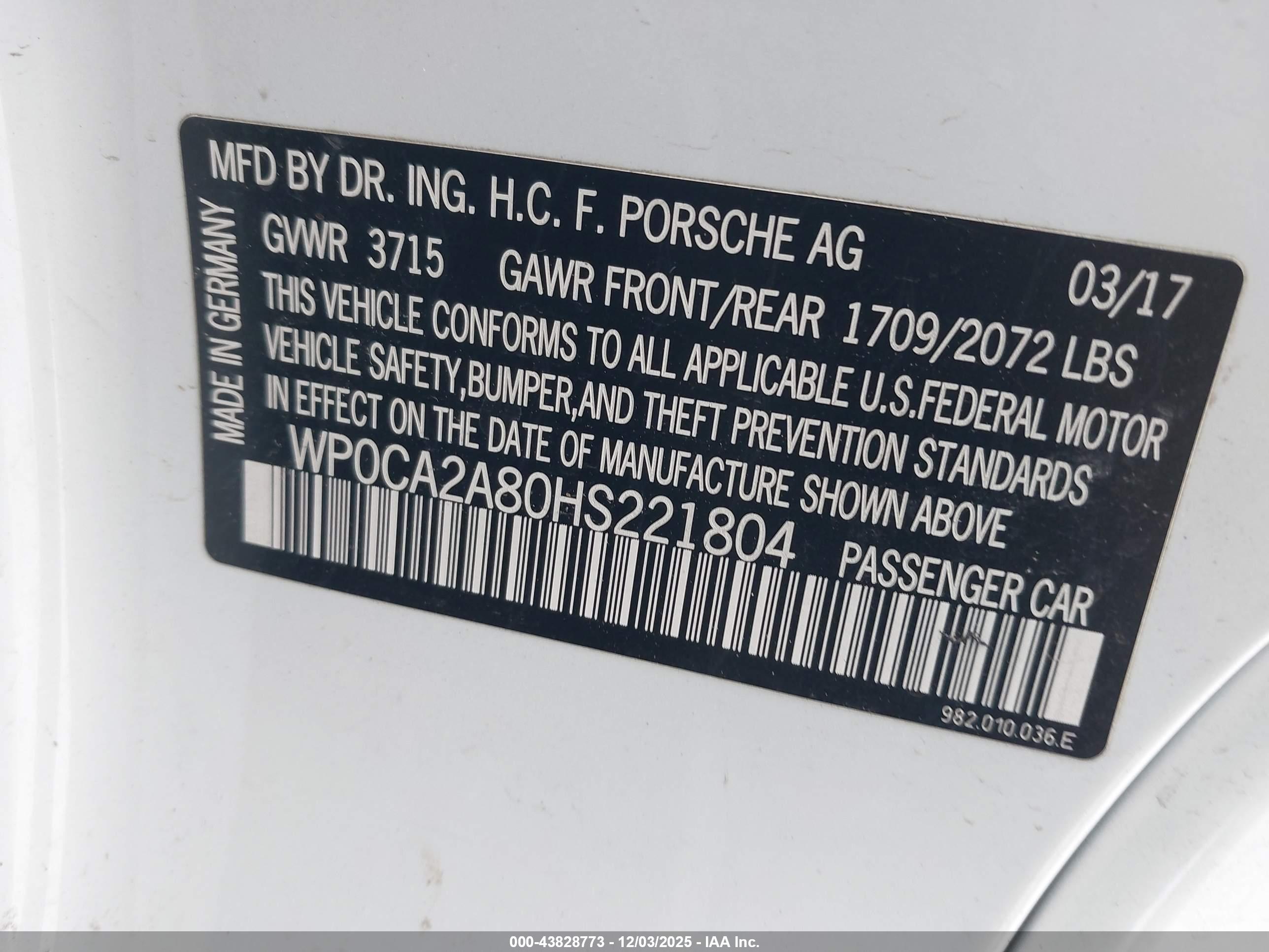 PORSCHE 718 image 9
