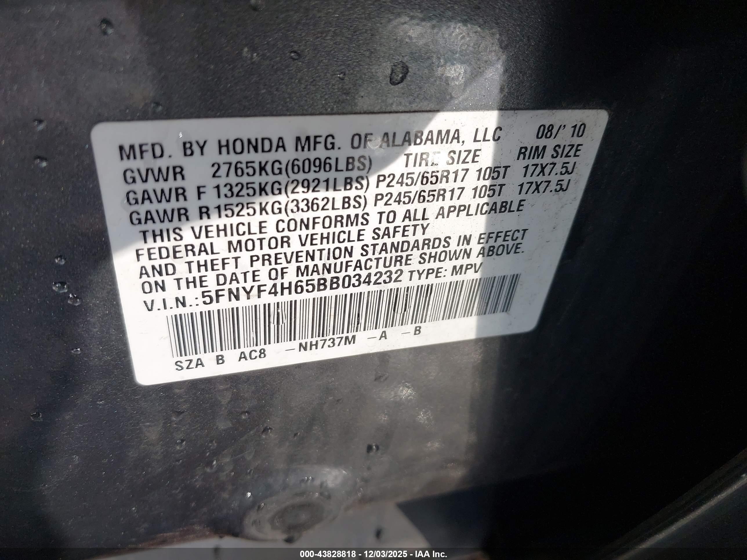 HONDA PILOT image 9