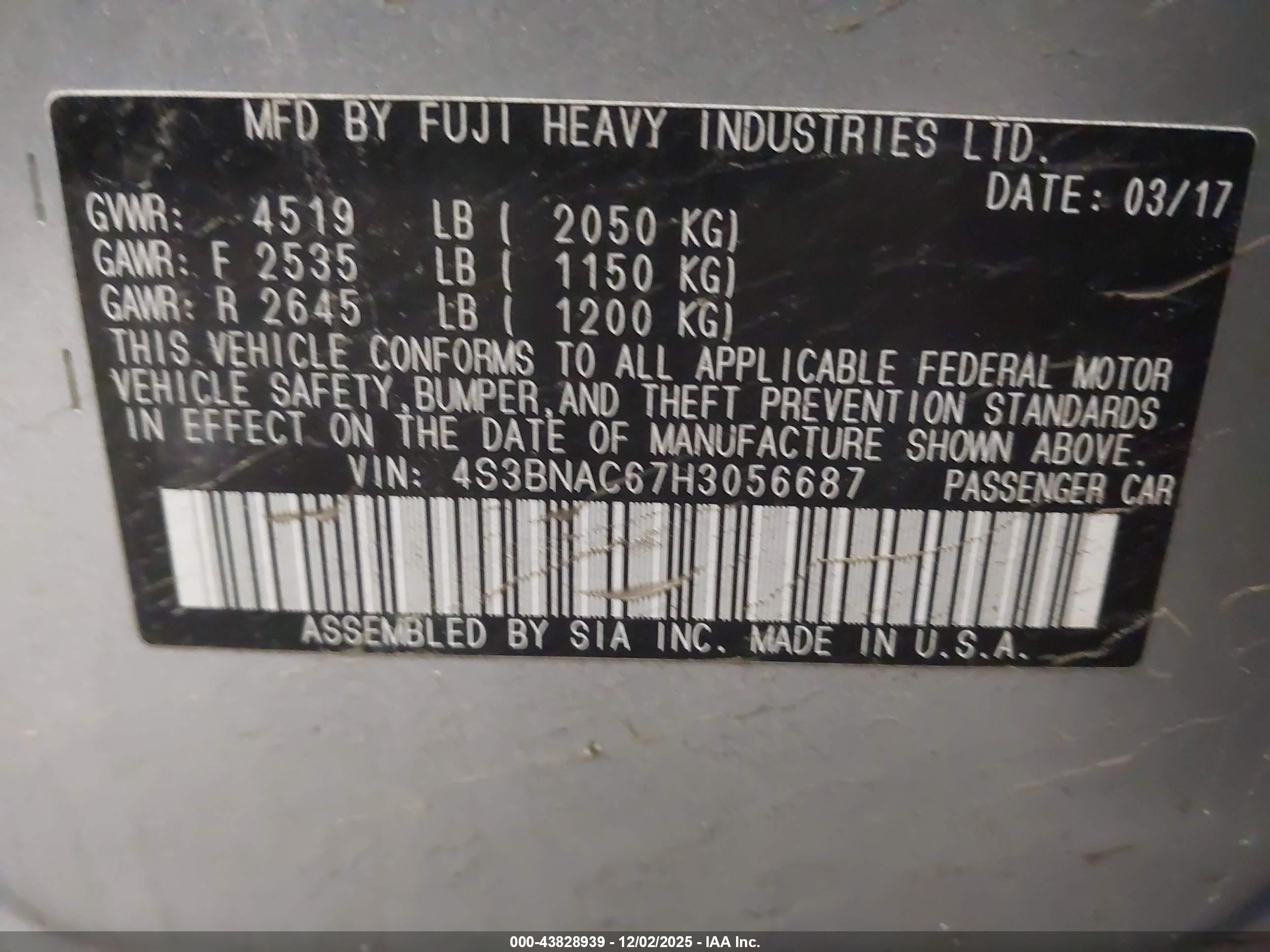SUBARU LEGACY image 9