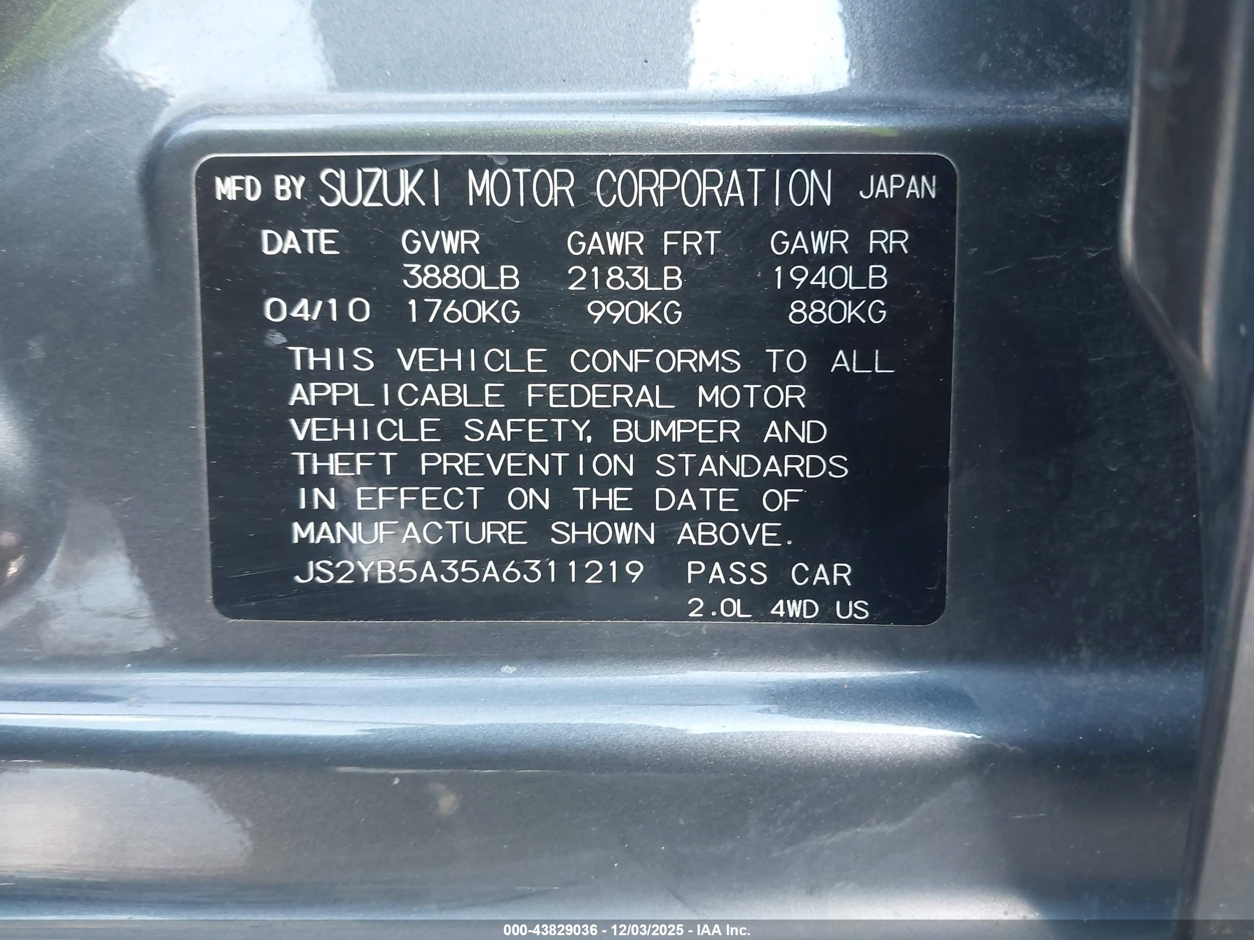 SUZUKI SX4 image 9