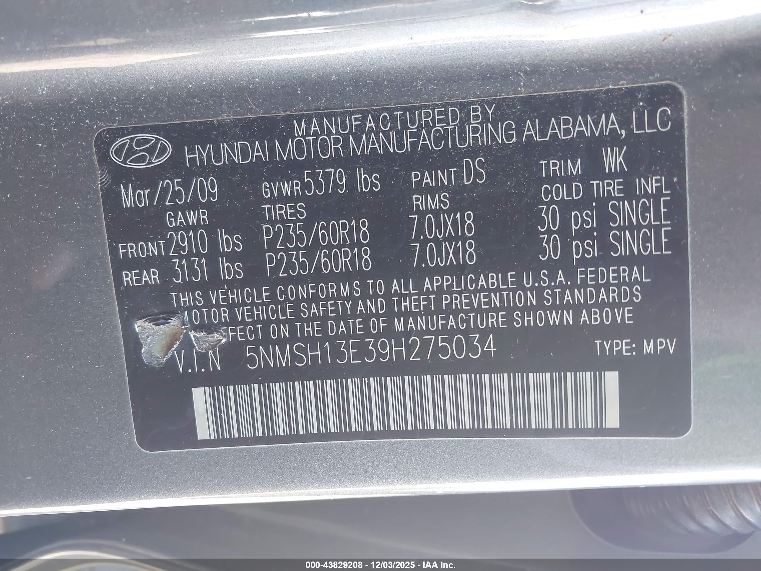HYUNDAI SANTA image 9
