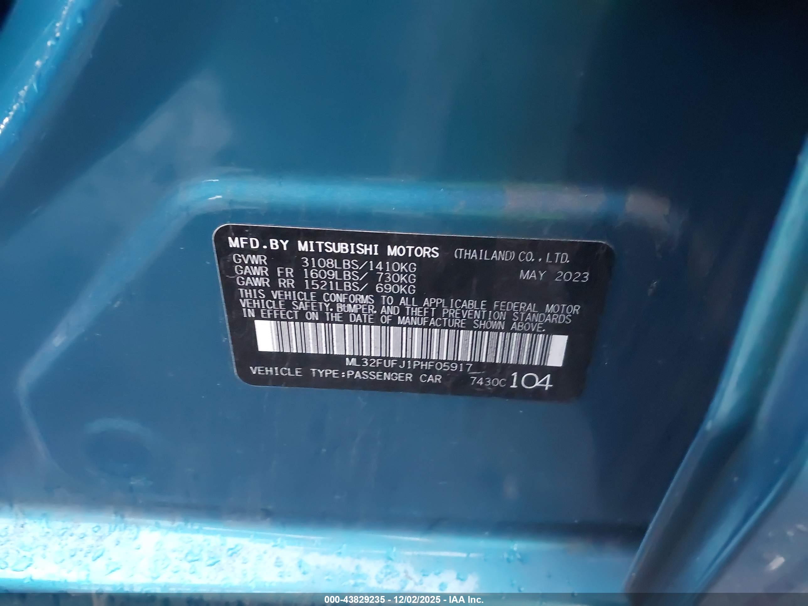 MITSUBISHI MIRAGE image 9