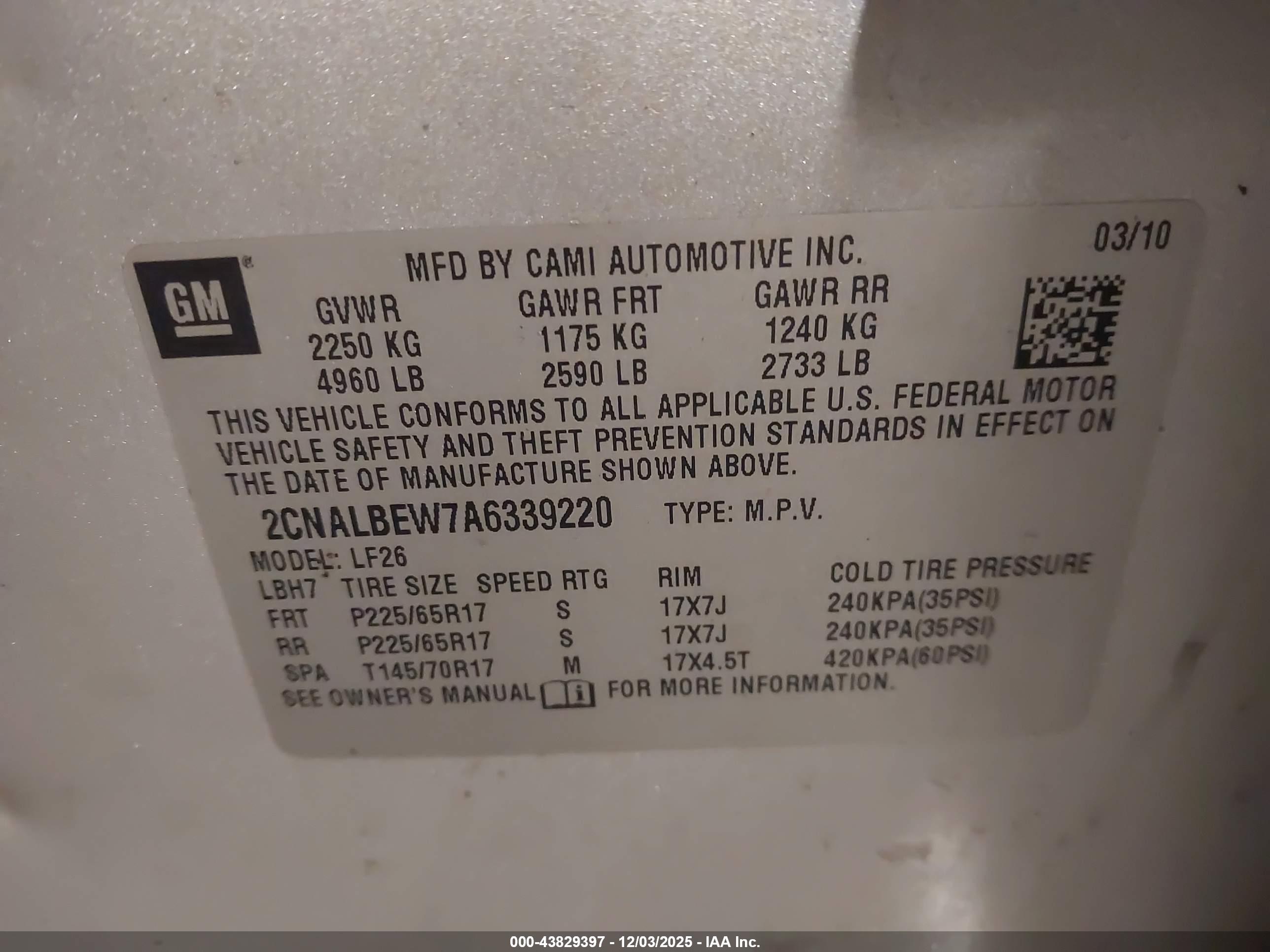 CHEVROLET EQUINOX image 9