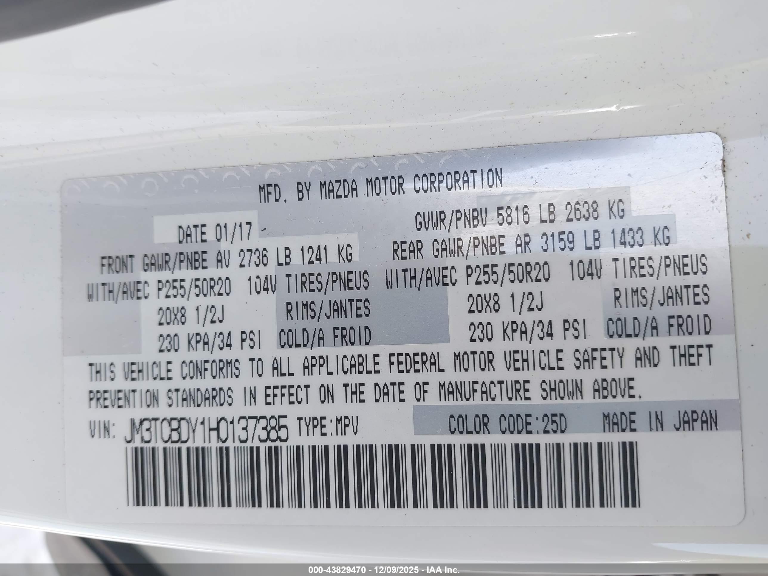 MAZDA CX-9 image 9