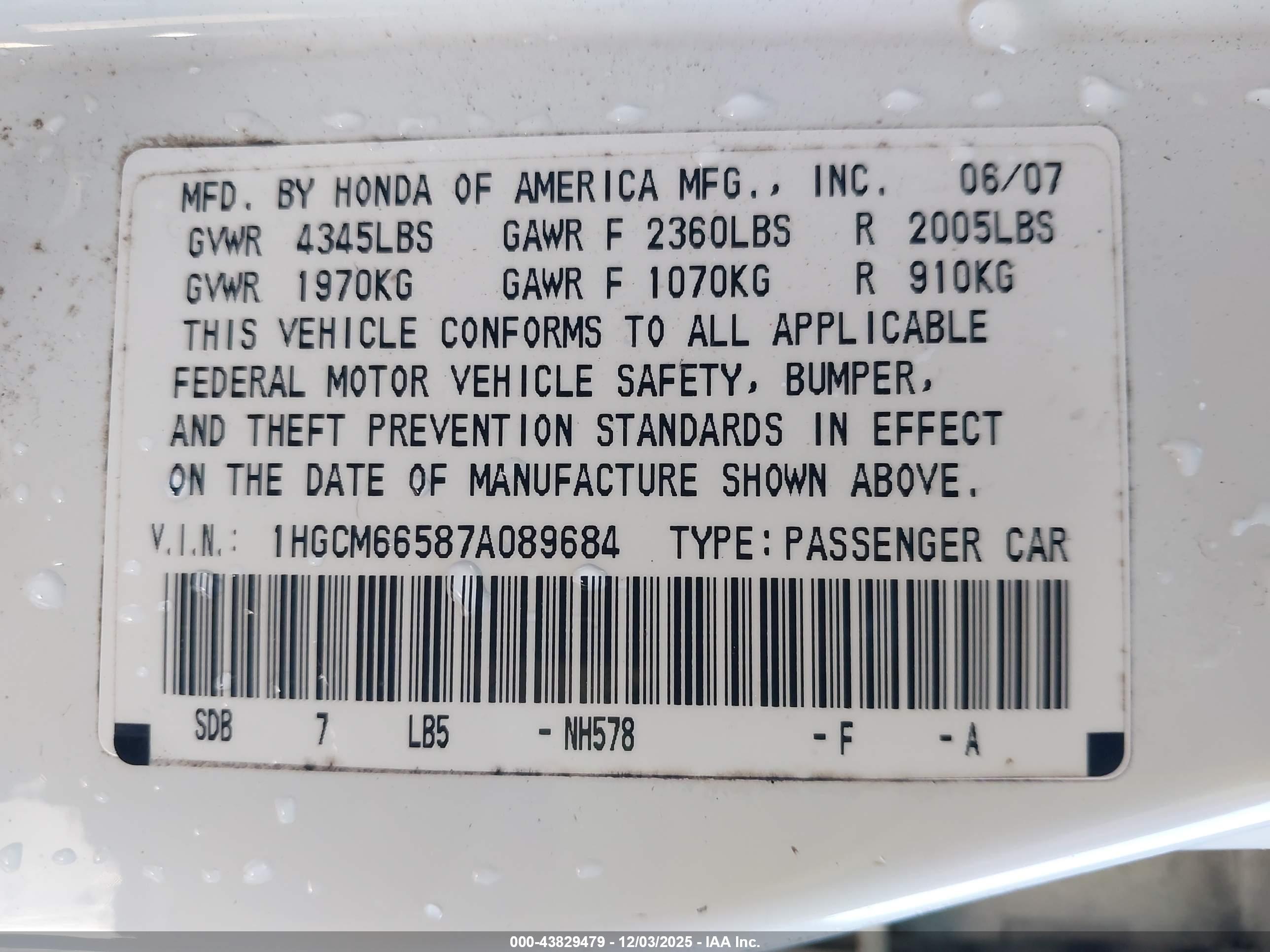 HONDA ACCORD image 9