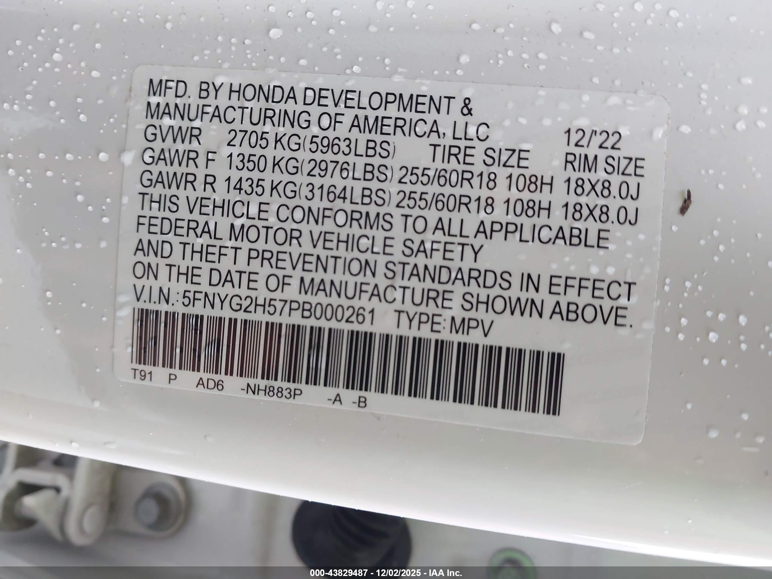 HONDA PILOT image 9