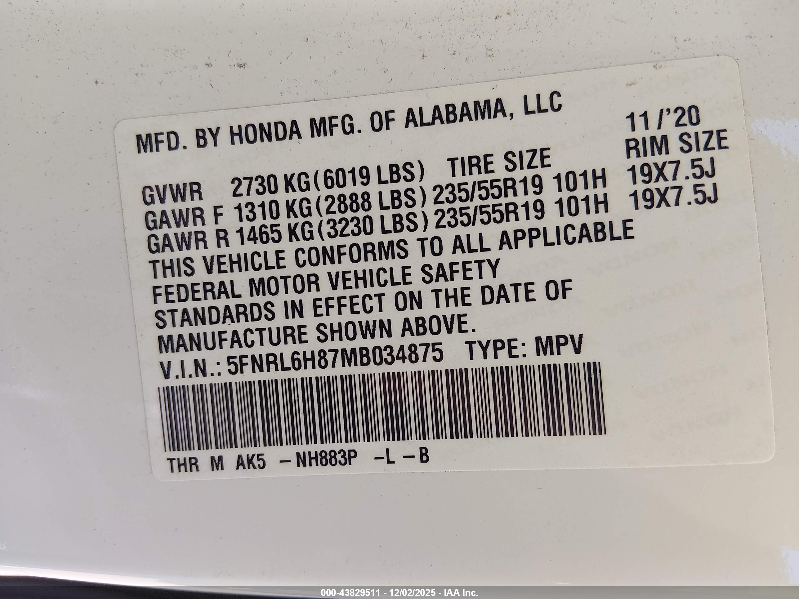 HONDA ODYSSEY image 9