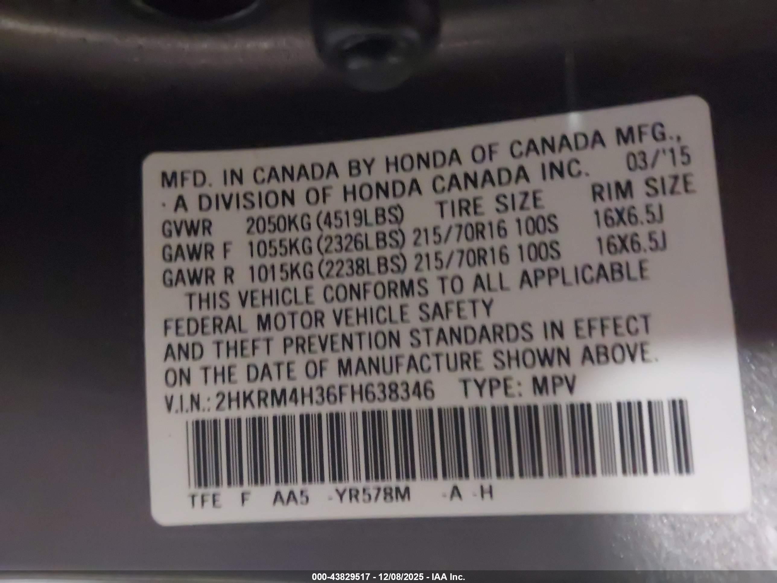 HONDA CR-V image 9