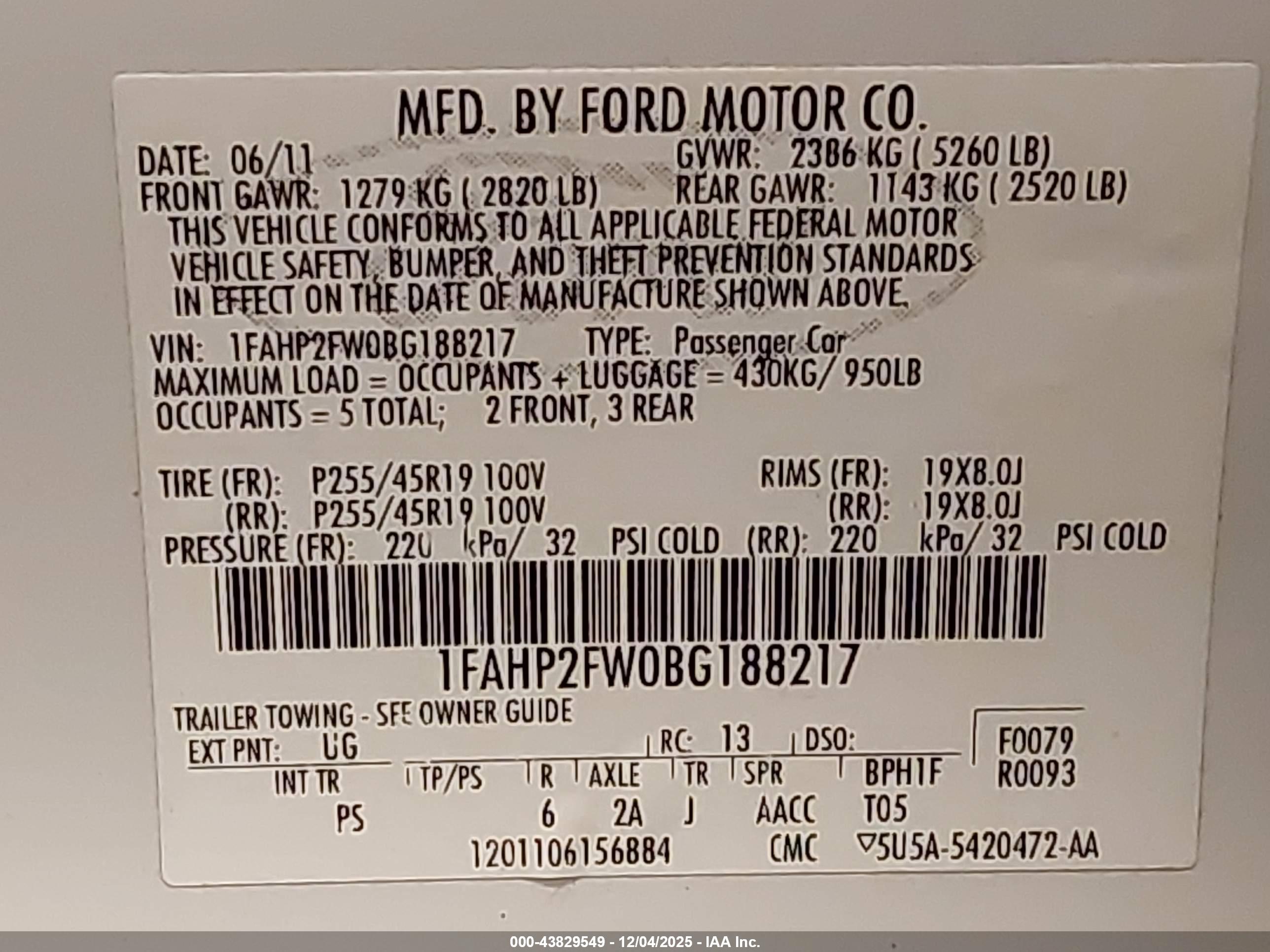 FORD TAURUS image 9