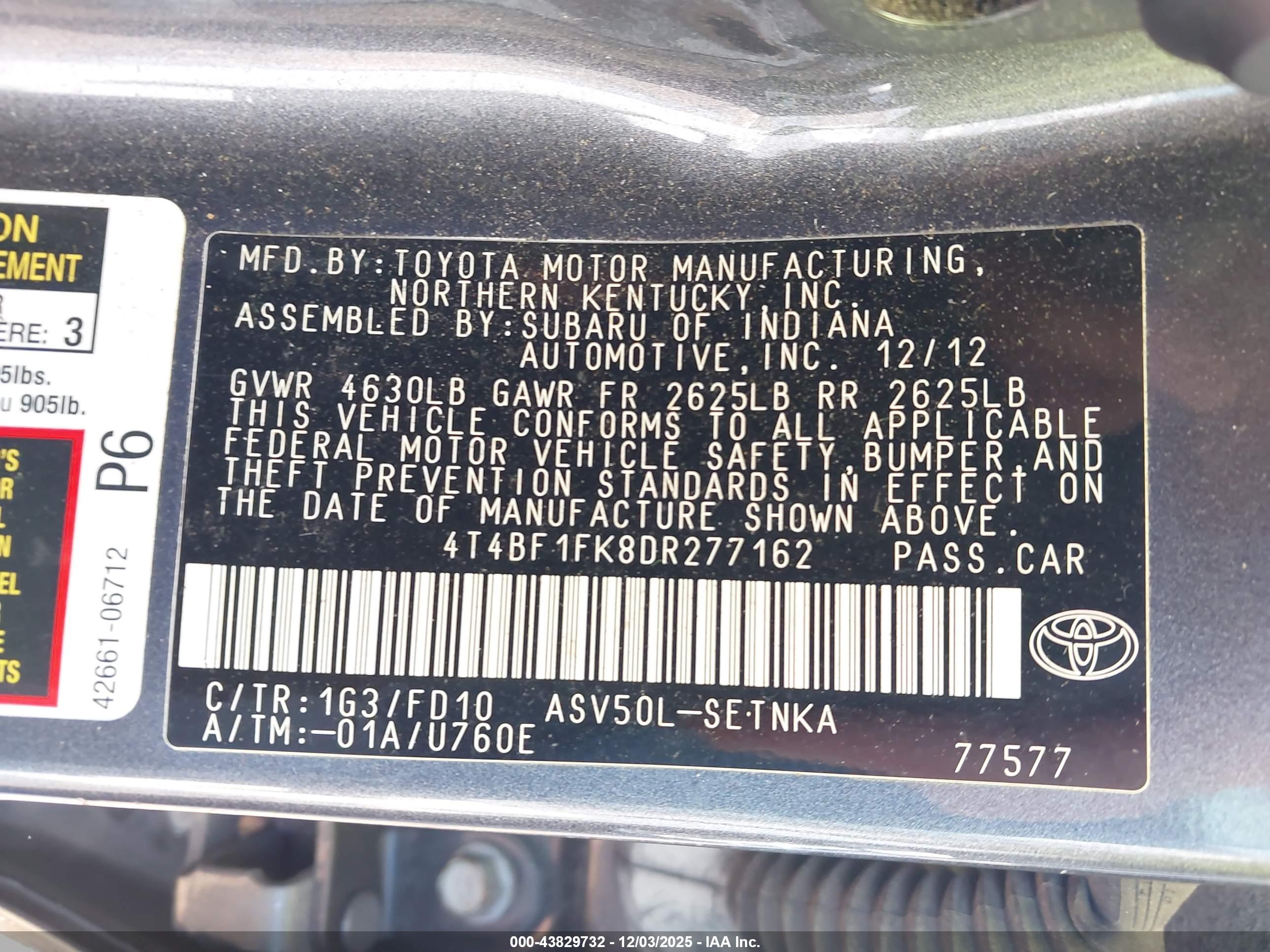 TOYOTA CAMRY image 9