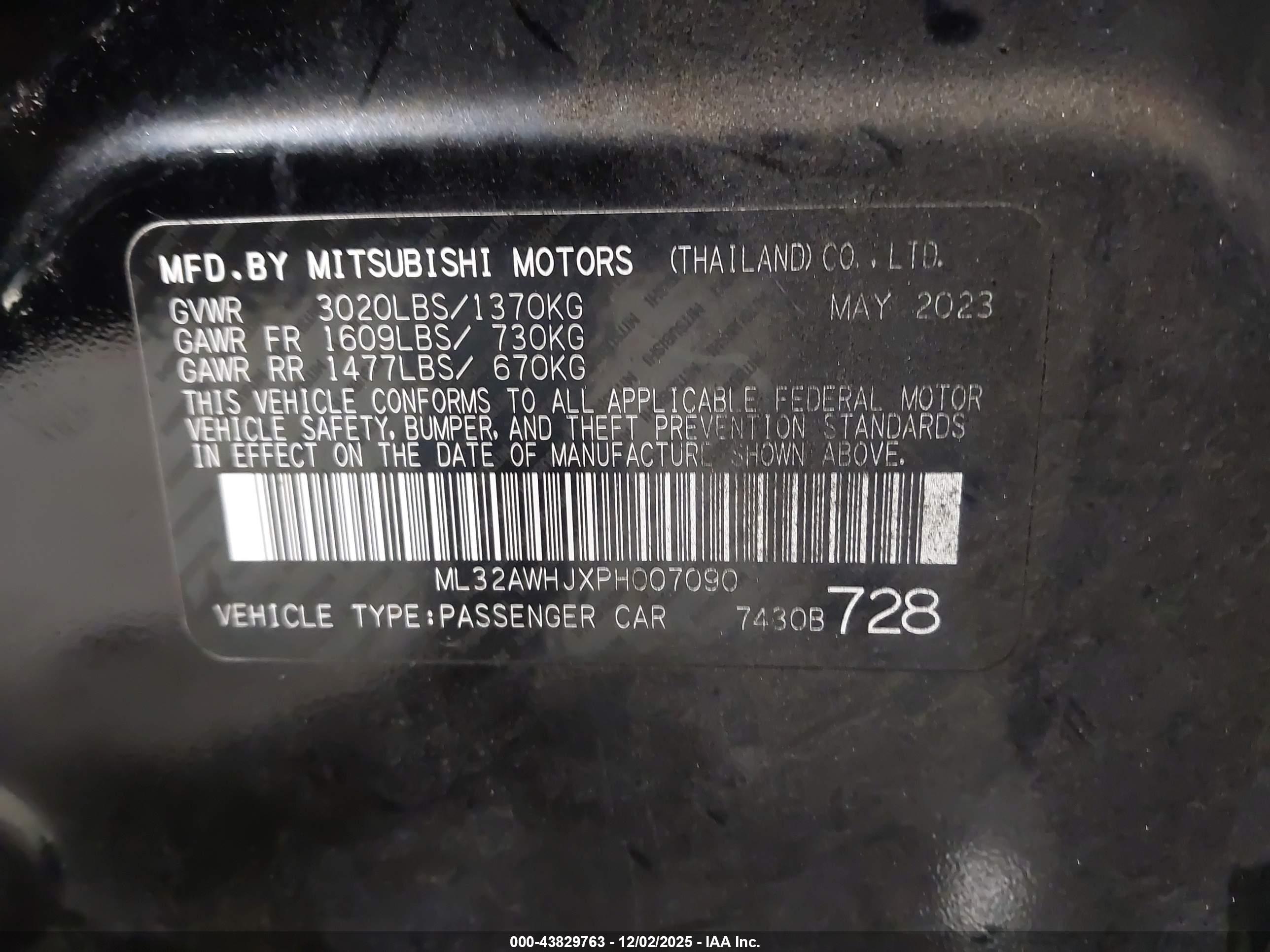 MITSUBISHI MIRAGE image 9
