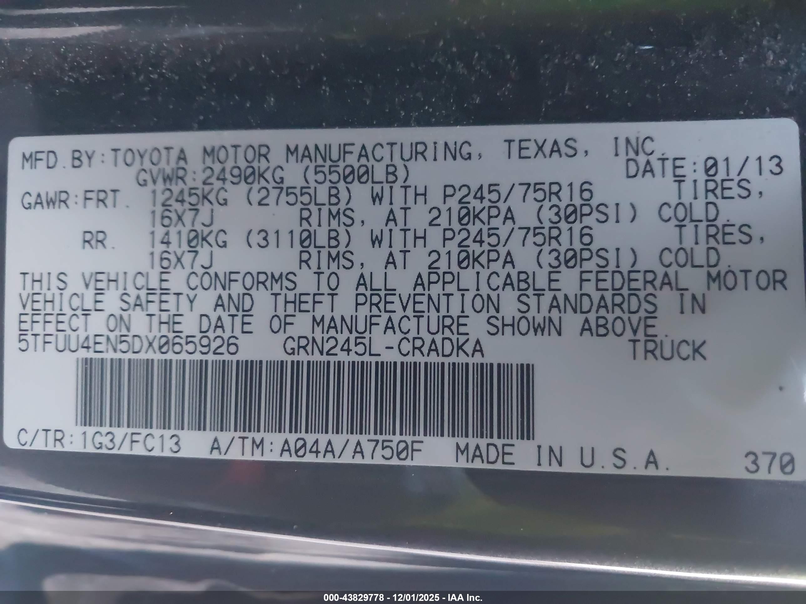 TOYOTA TACOMA image 9