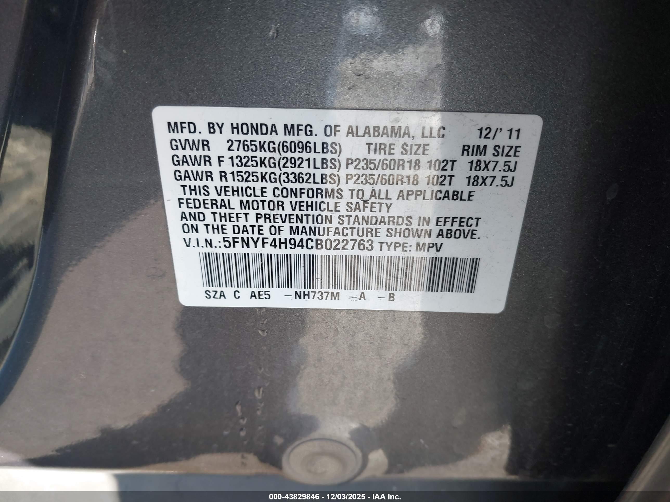 HONDA PILOT image 9