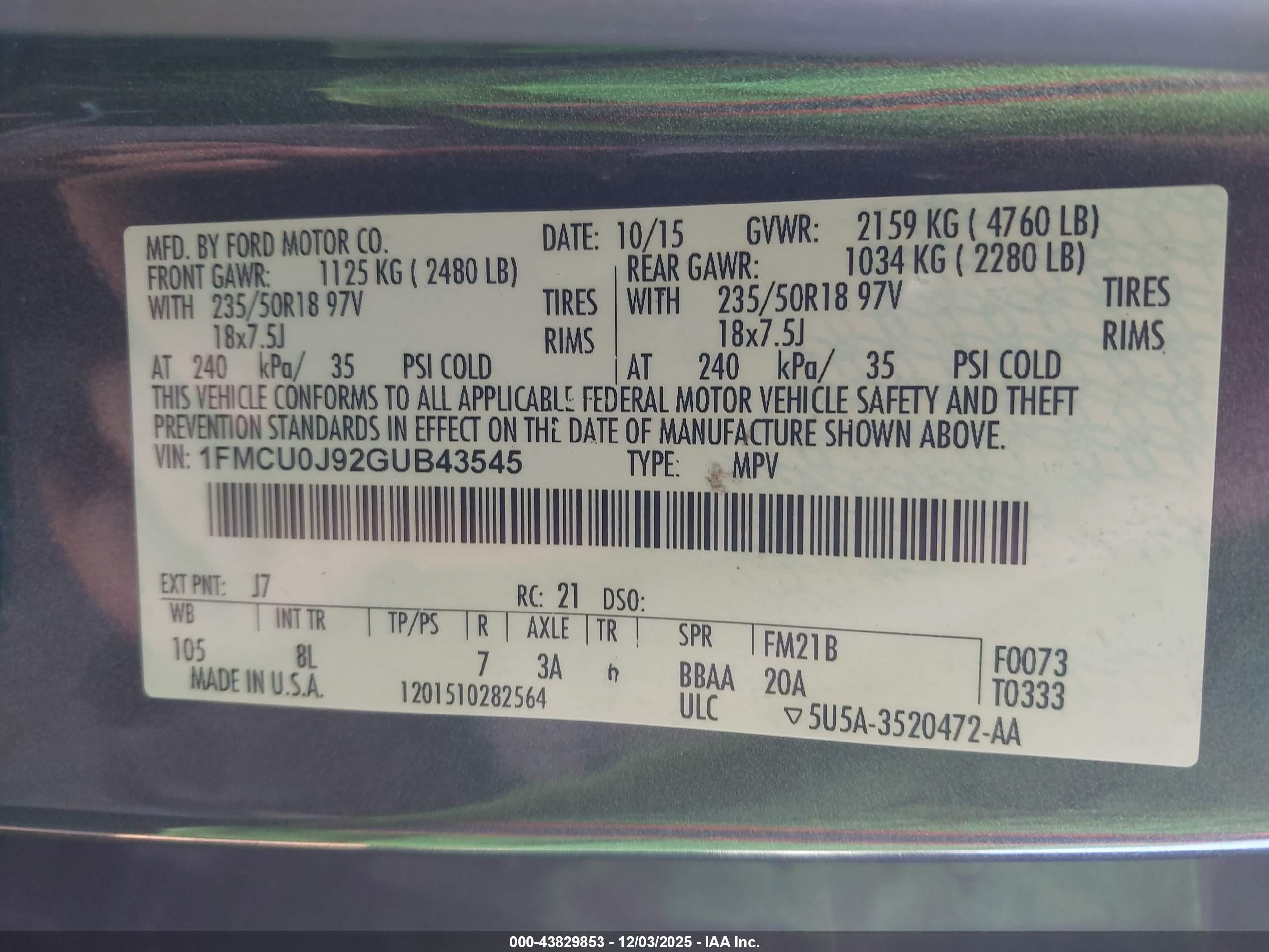 FORD ESCAPE image 9