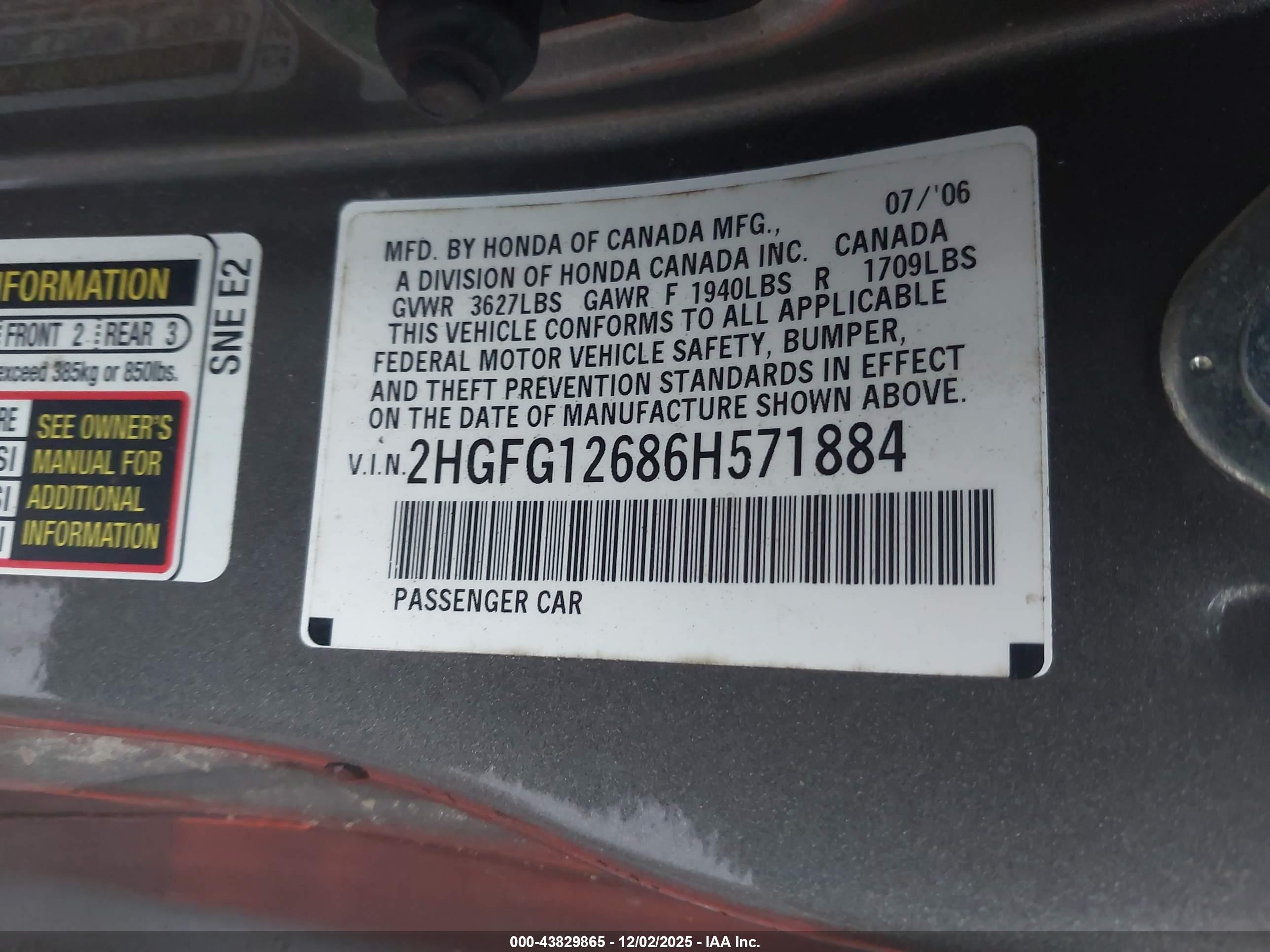 HONDA CIVIC image 9