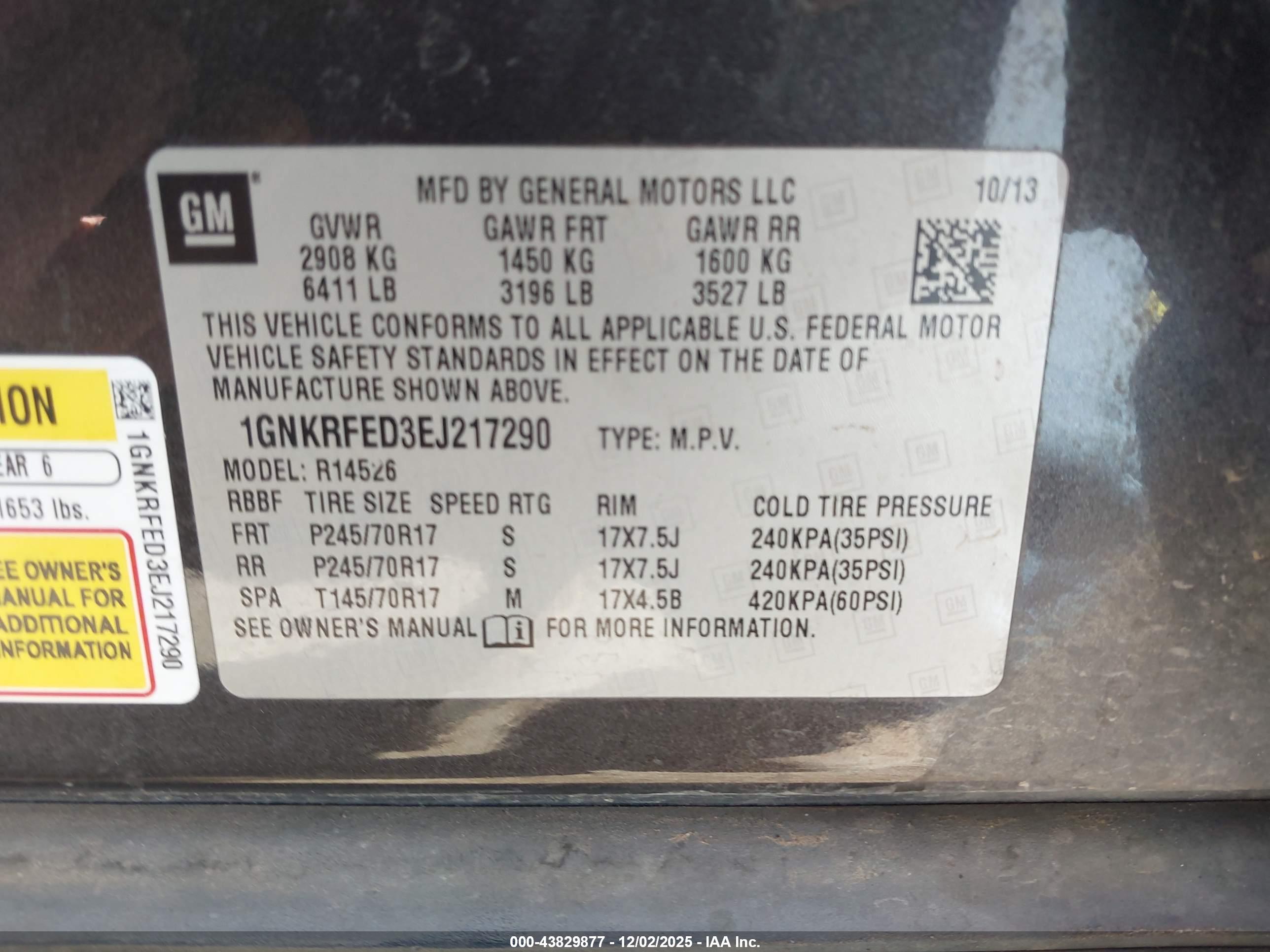 CHEVROLET TRAVERSE image 9