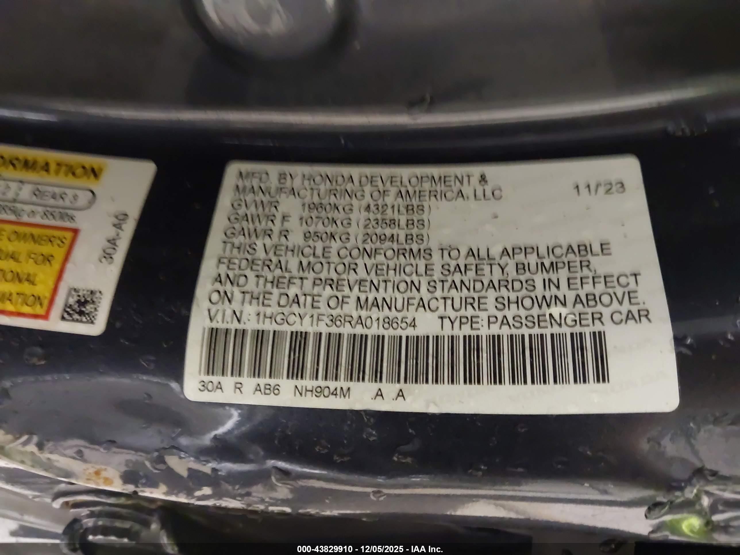 HONDA ACCORD image 9