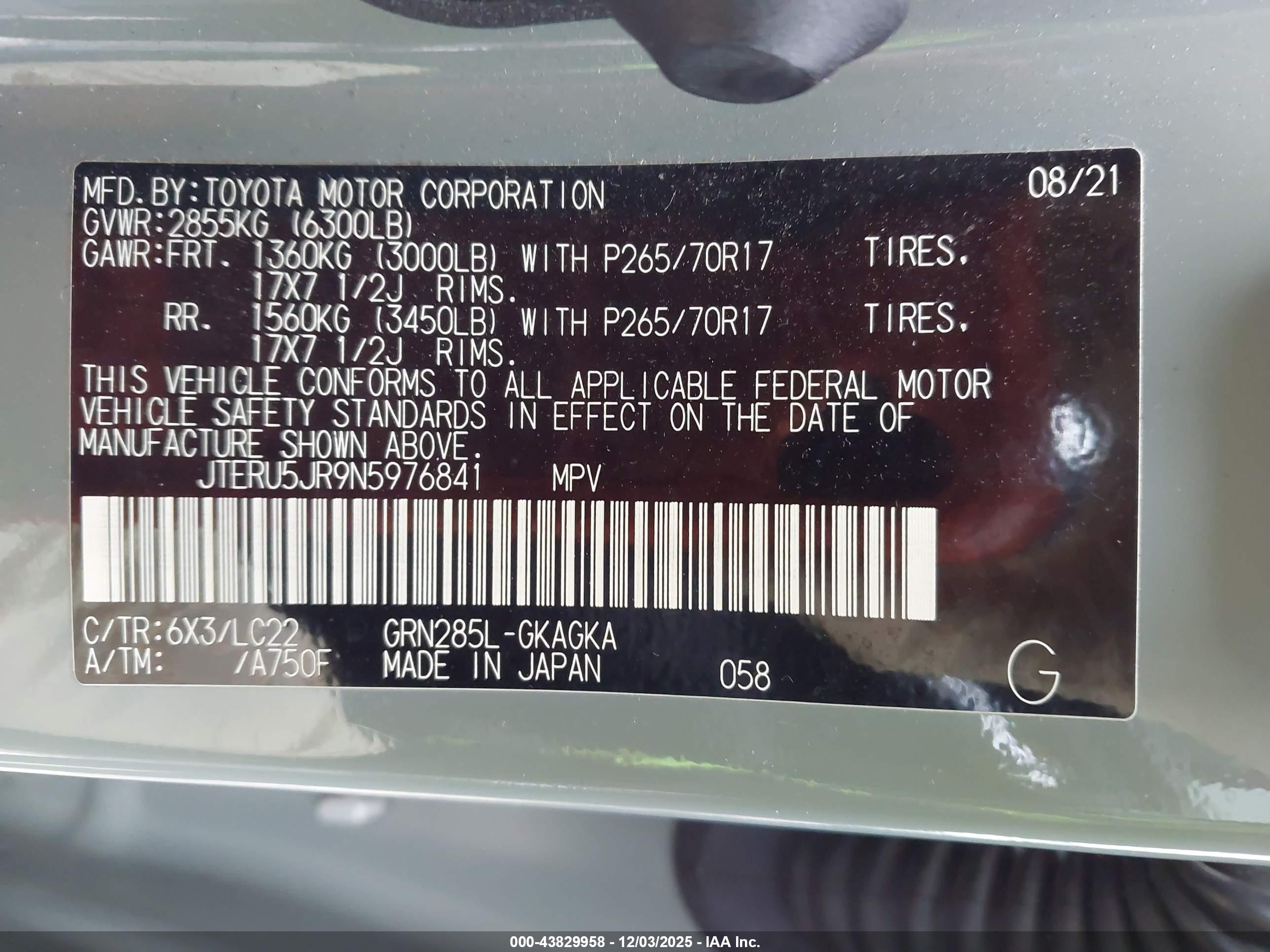 TOYOTA 4RUNNER image 9