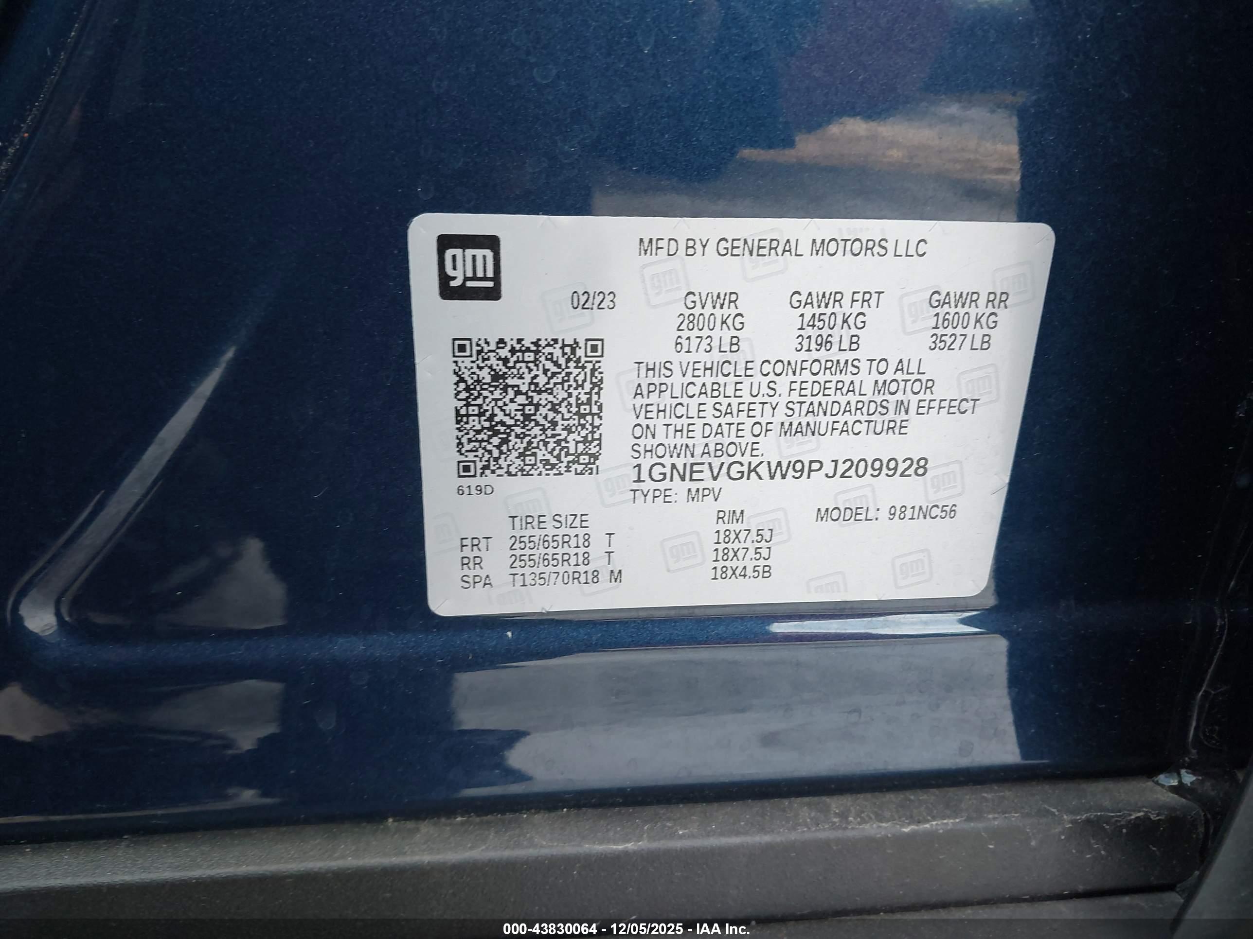 CHEVROLET TRAVERSE image 9