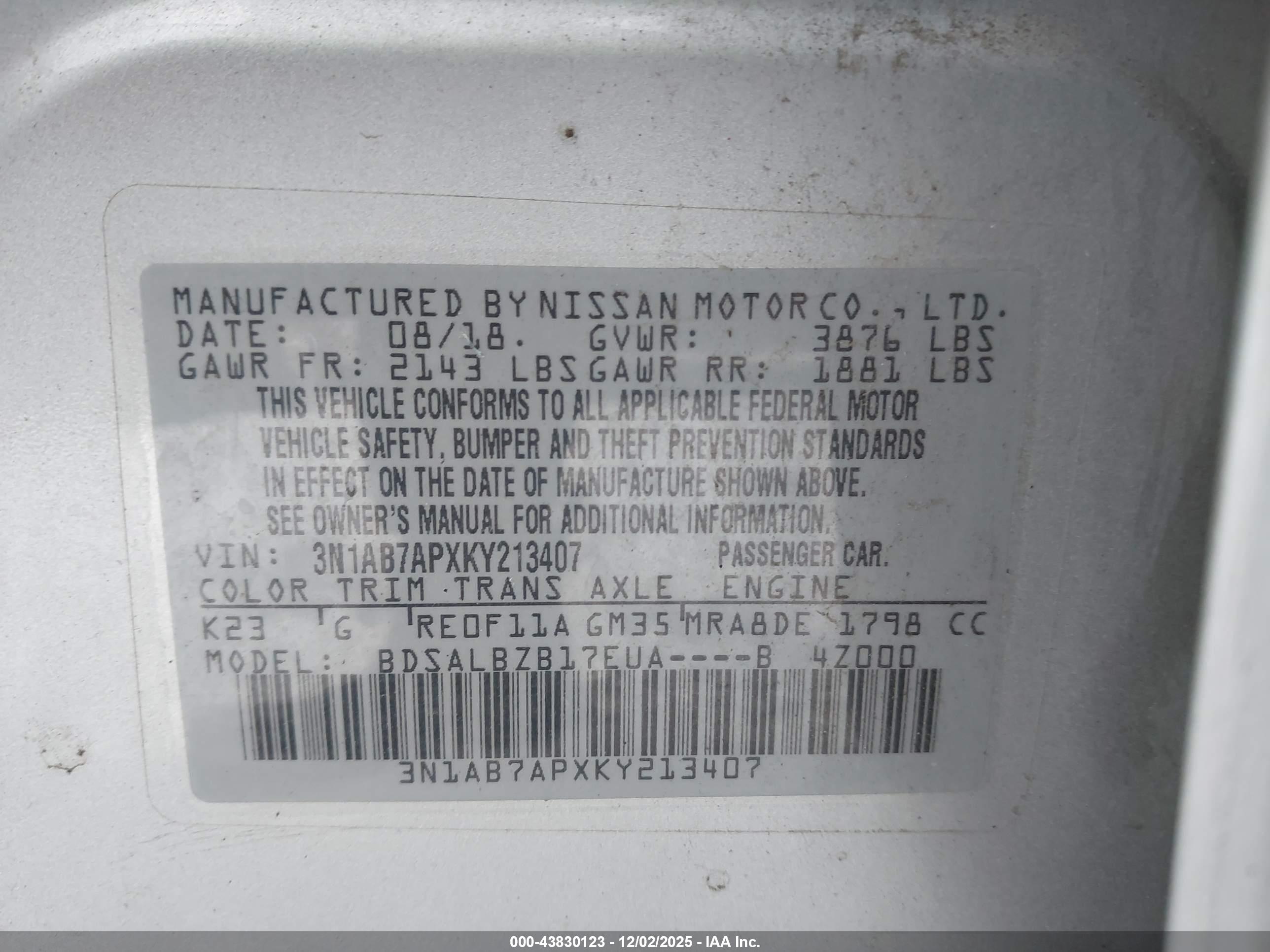 NISSAN SENTRA image 9