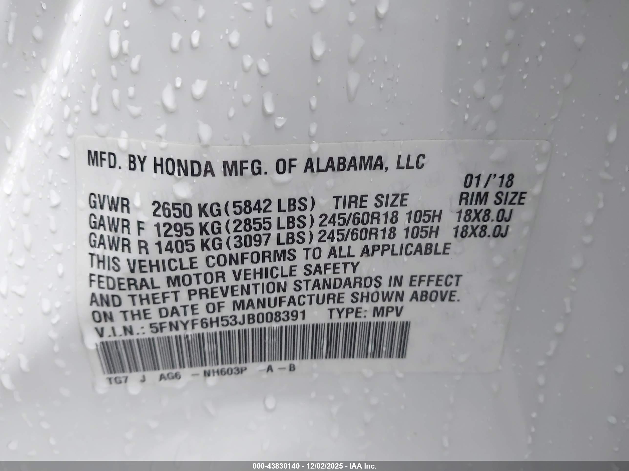 HONDA PILOT image 9