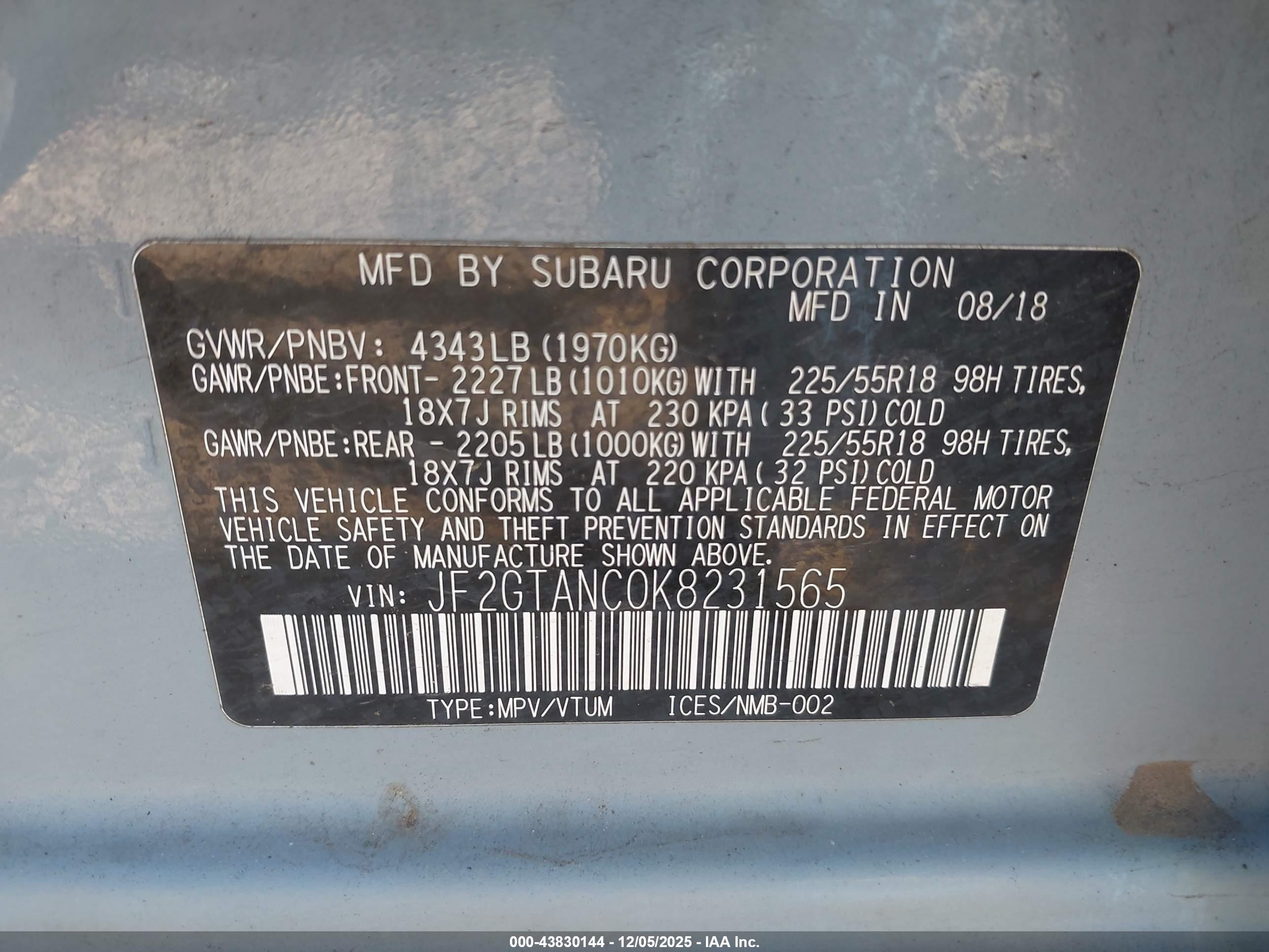 SUBARU CROSSTREK image 9