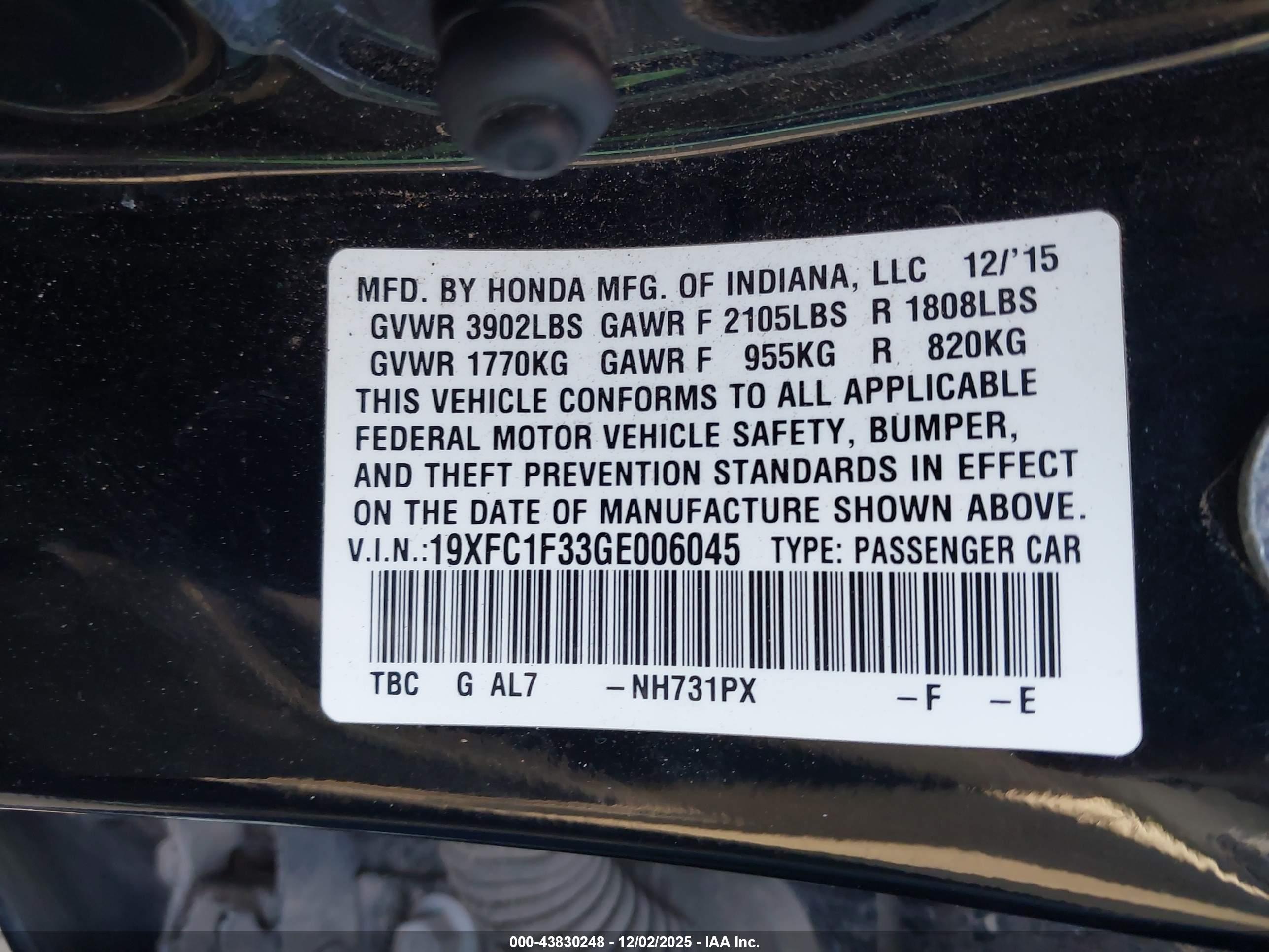 HONDA CIVIC image 9