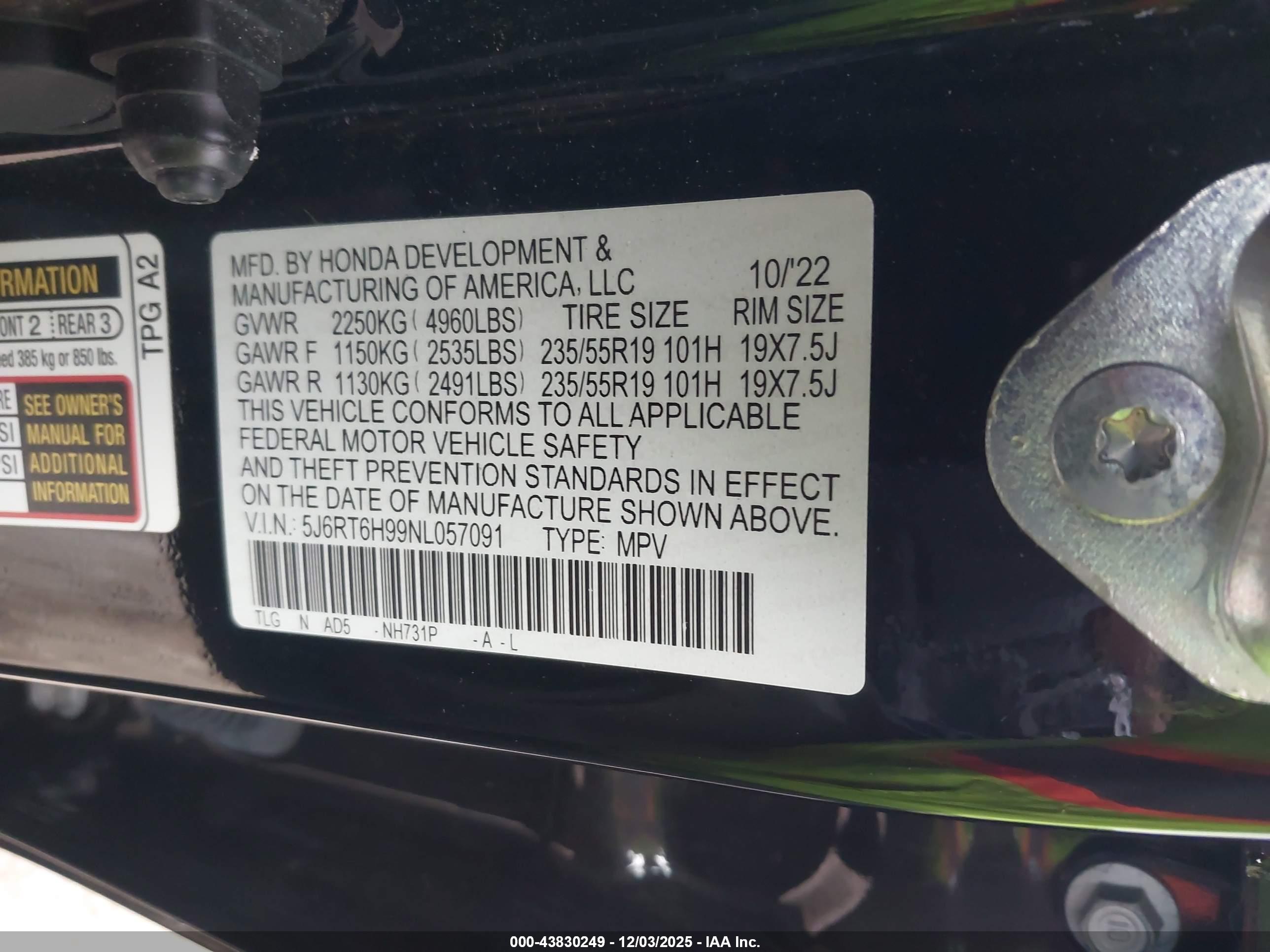 HONDA CR-V image 9