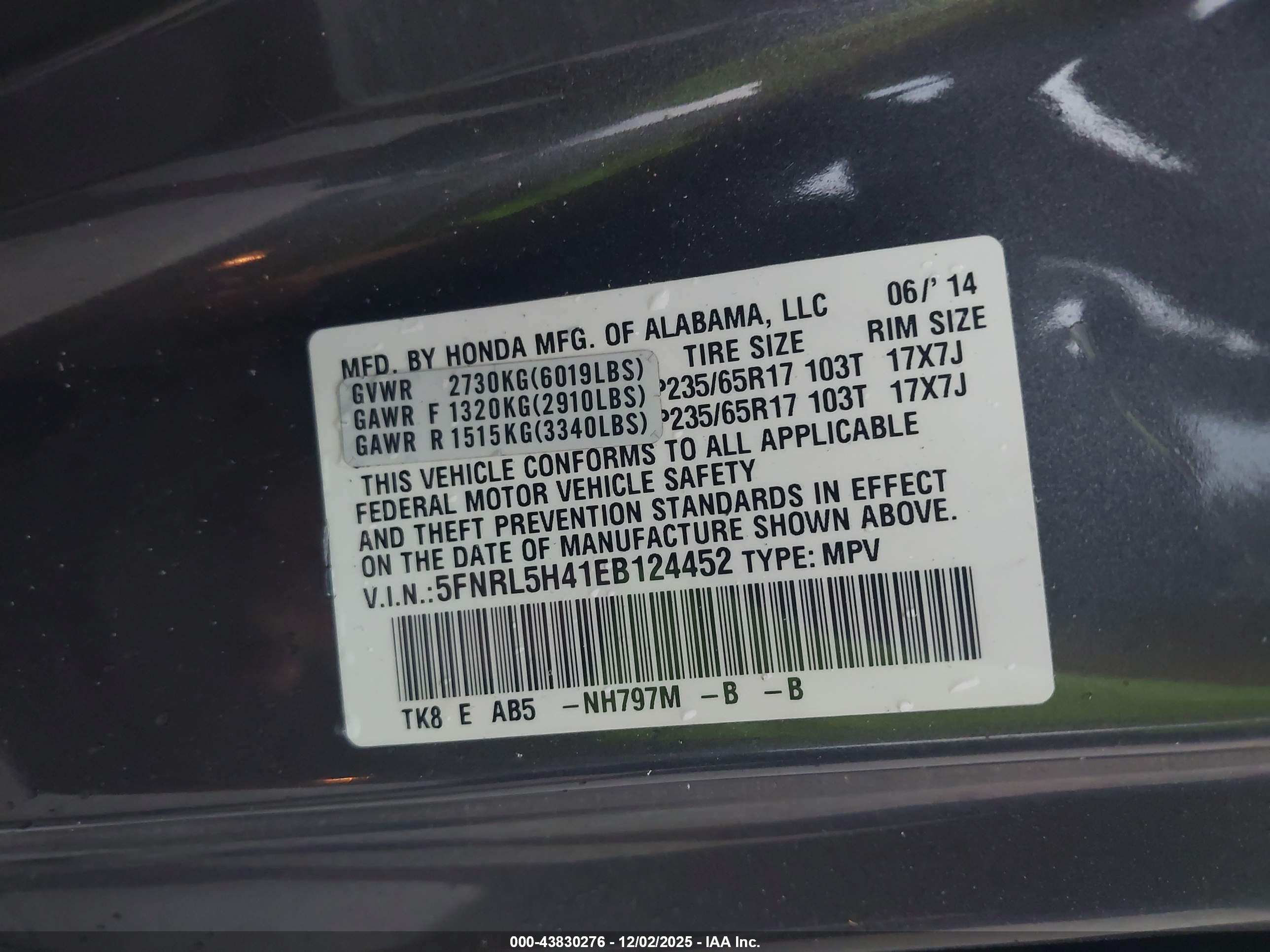 HONDA ODYSSEY image 9