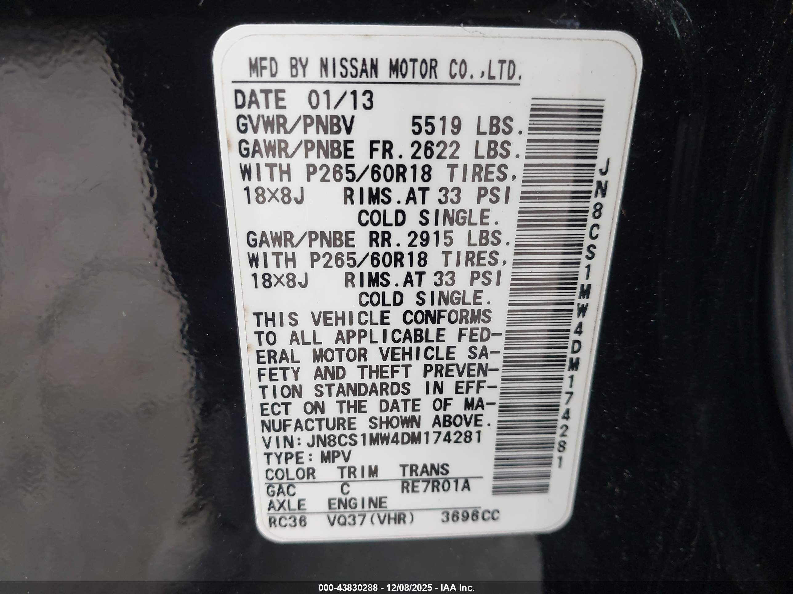 INFINITI FX37 image 9