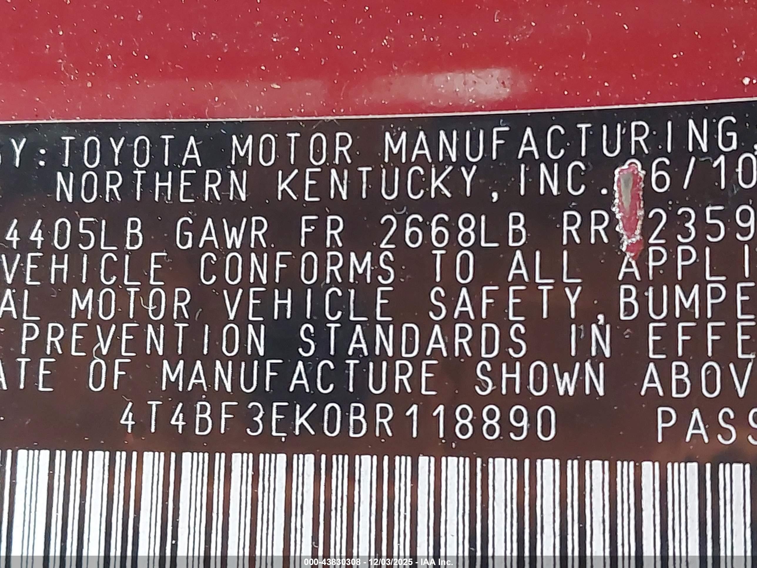 TOYOTA CAMRY image 9