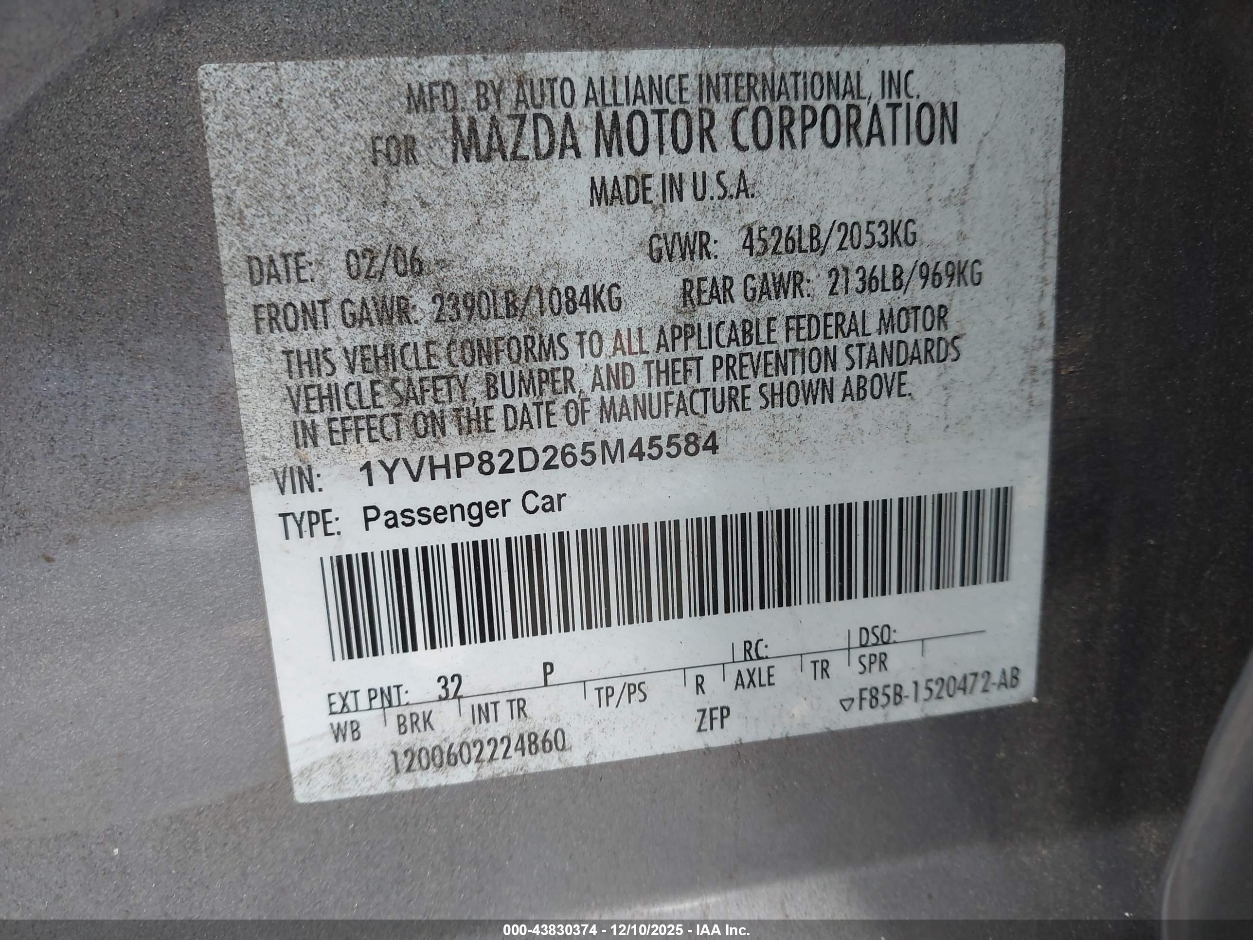 MAZDA MAZDA6 image 9