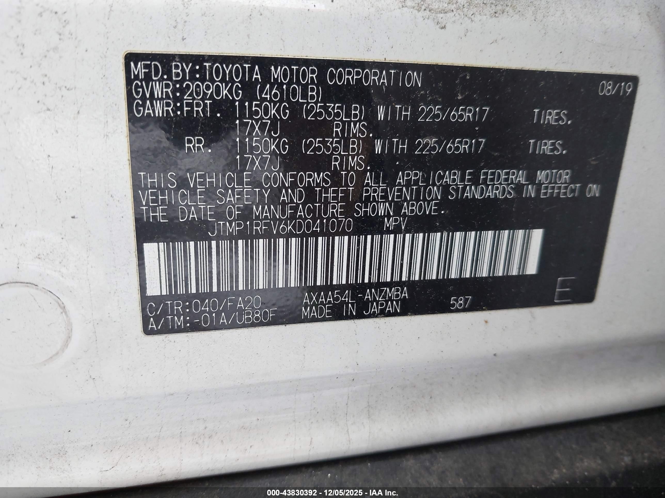 TOYOTA RAV4 image 9