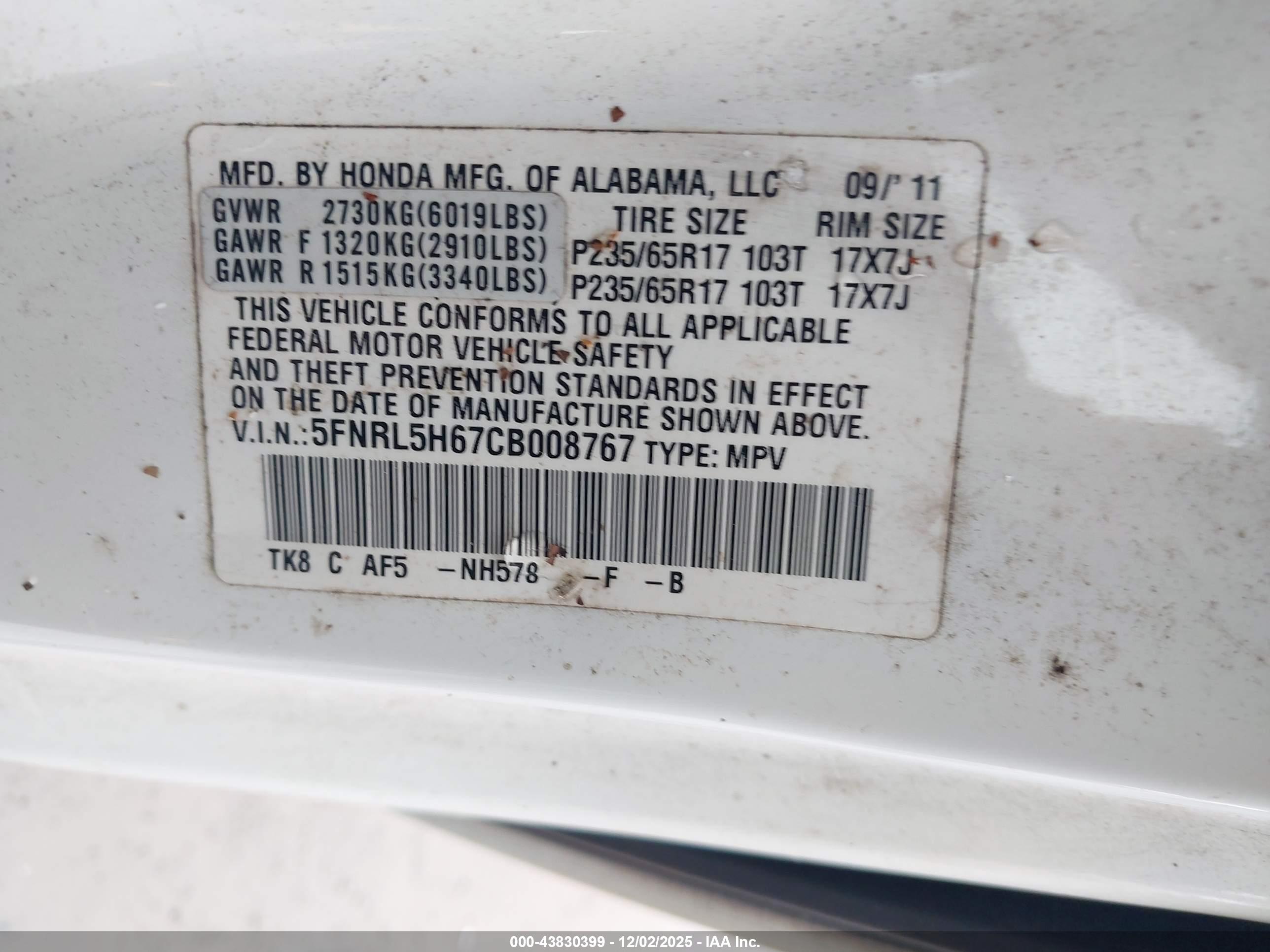 HONDA ODYSSEY image 9