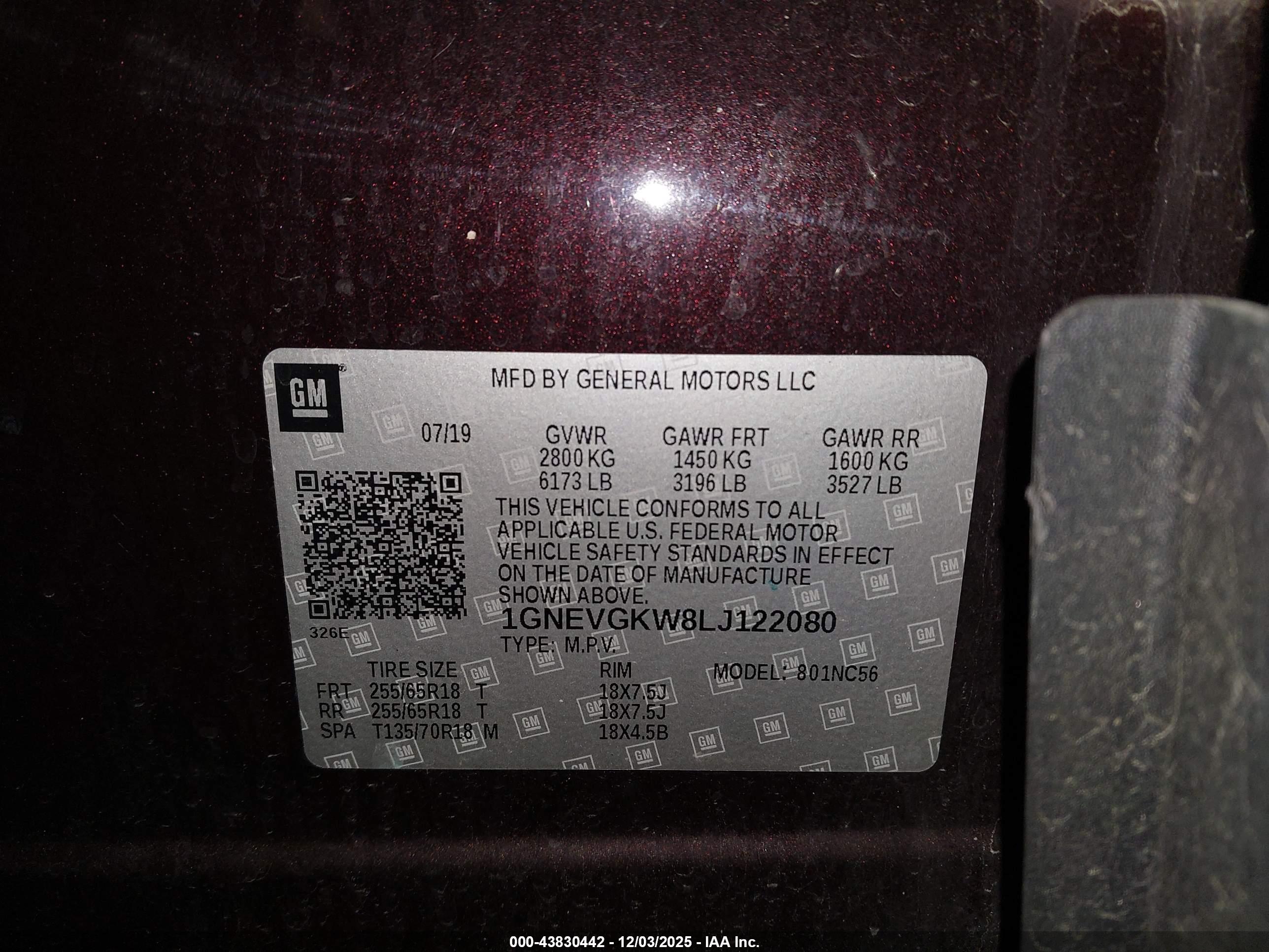 CHEVROLET TRAVERSE image 9