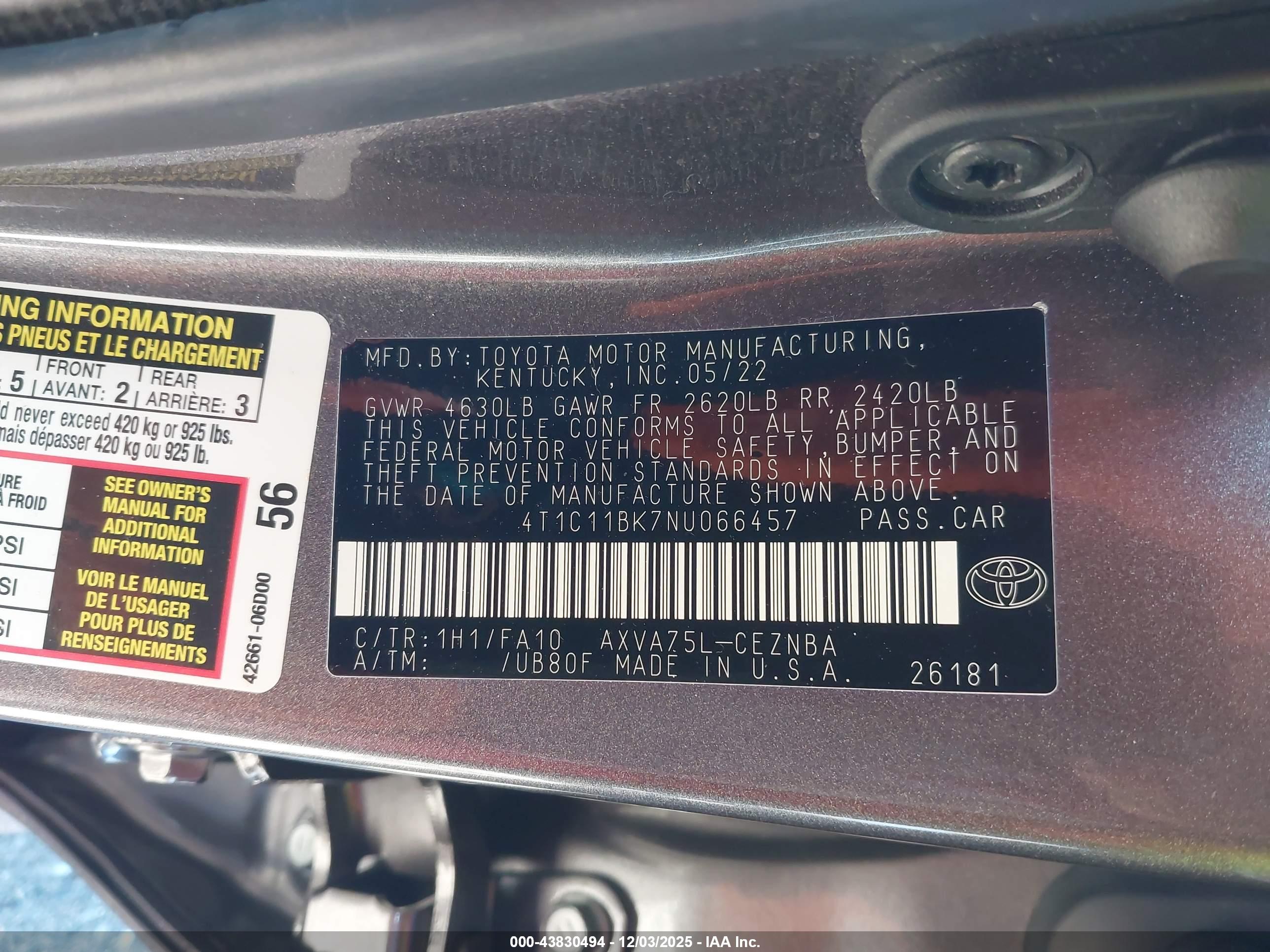 TOYOTA CAMRY image 9