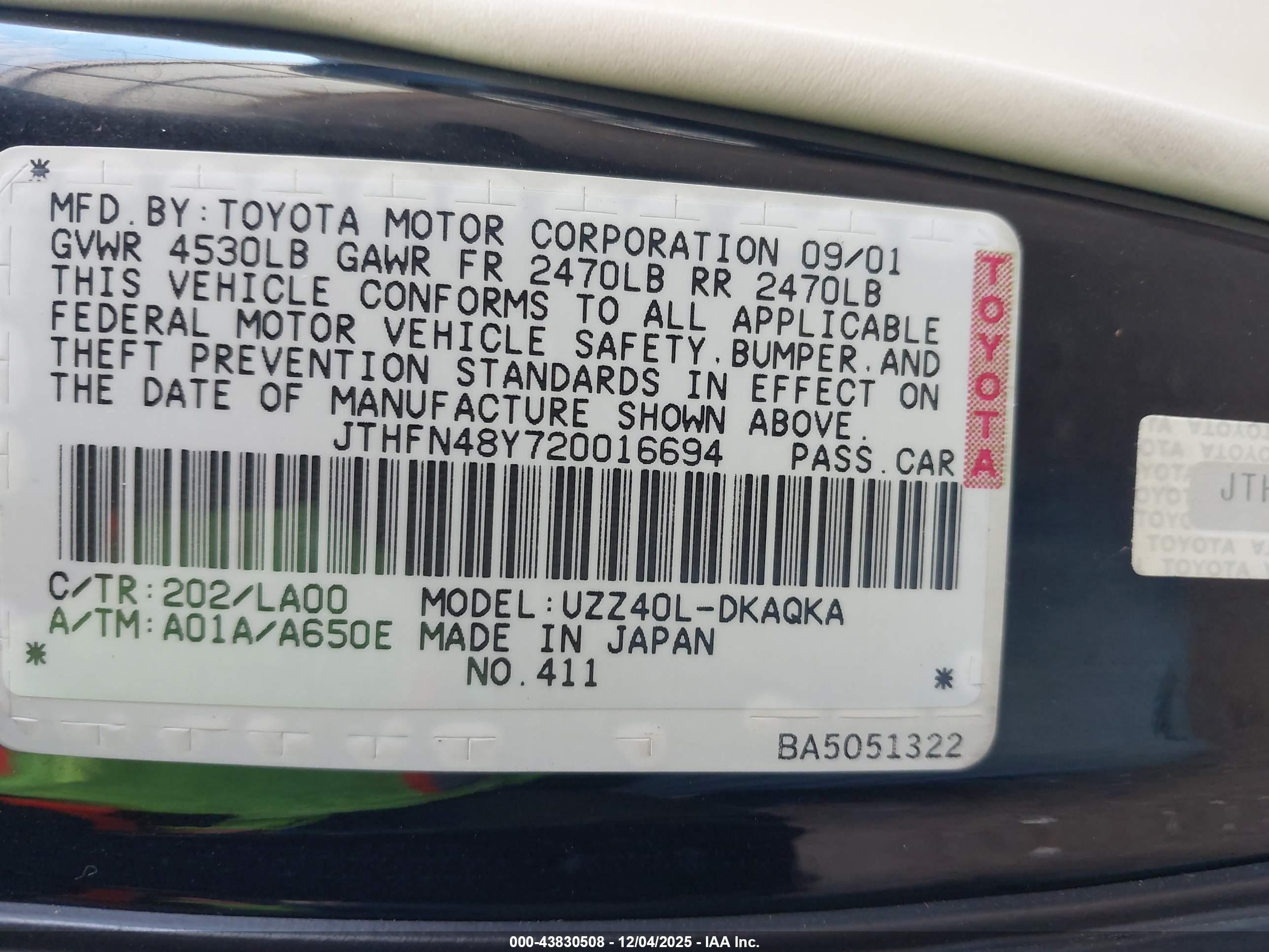 LEXUS SC image 9