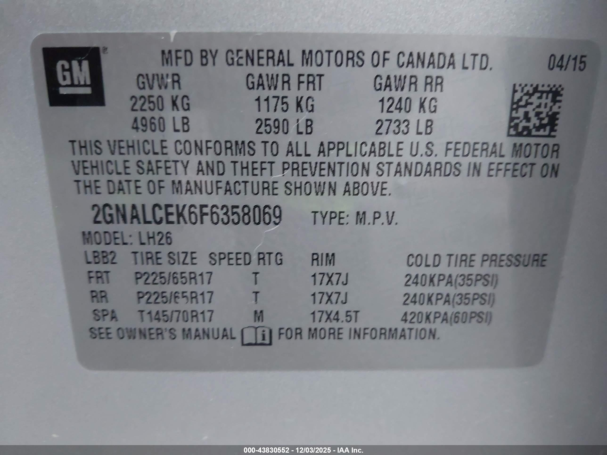 CHEVROLET EQUINOX image 9