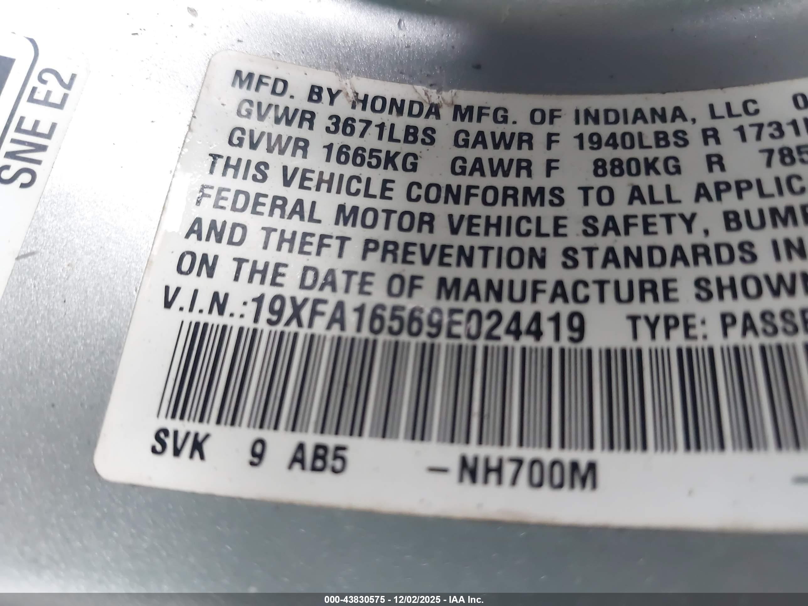 HONDA CIVIC image 9
