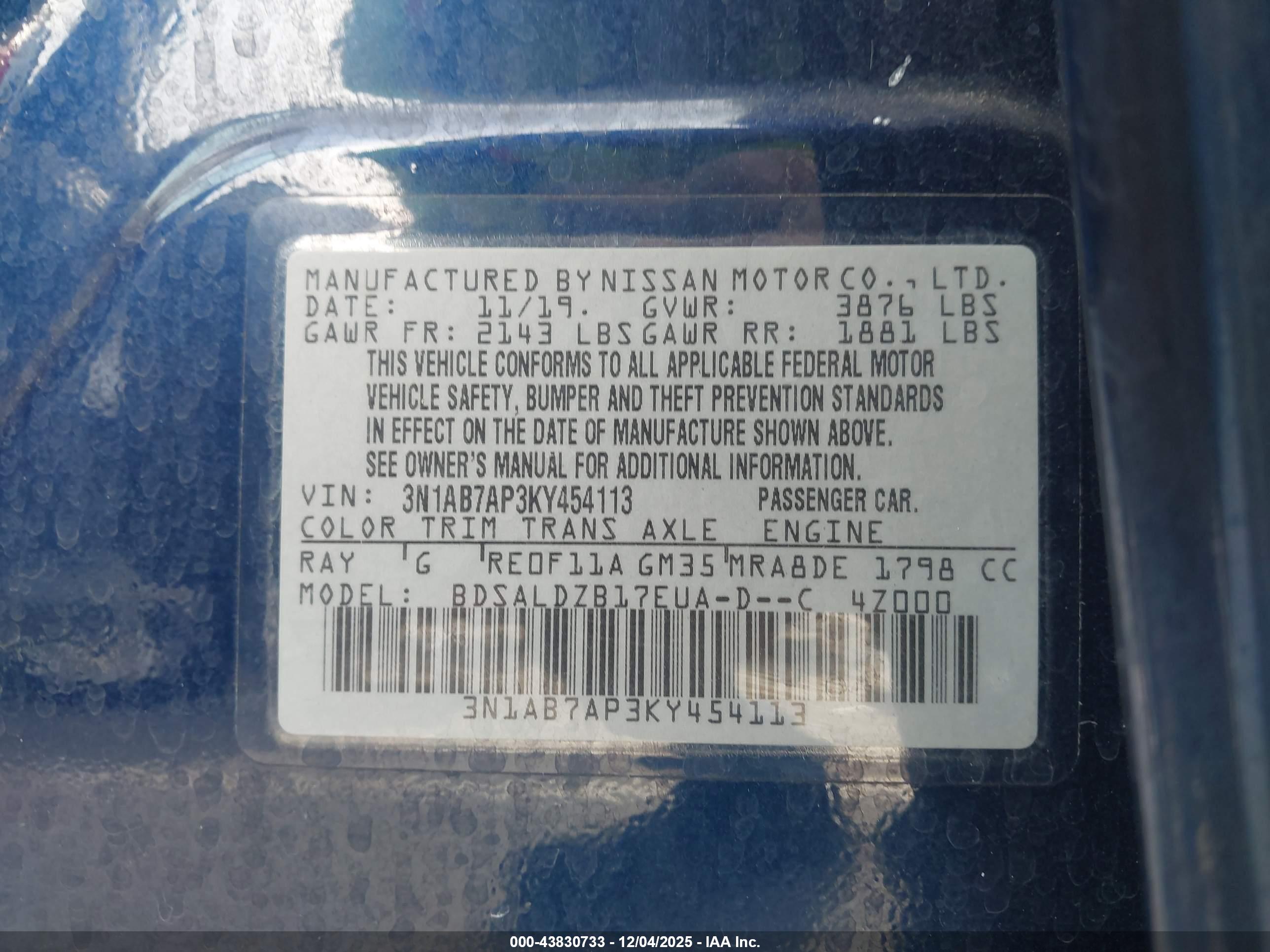 NISSAN SENTRA image 9