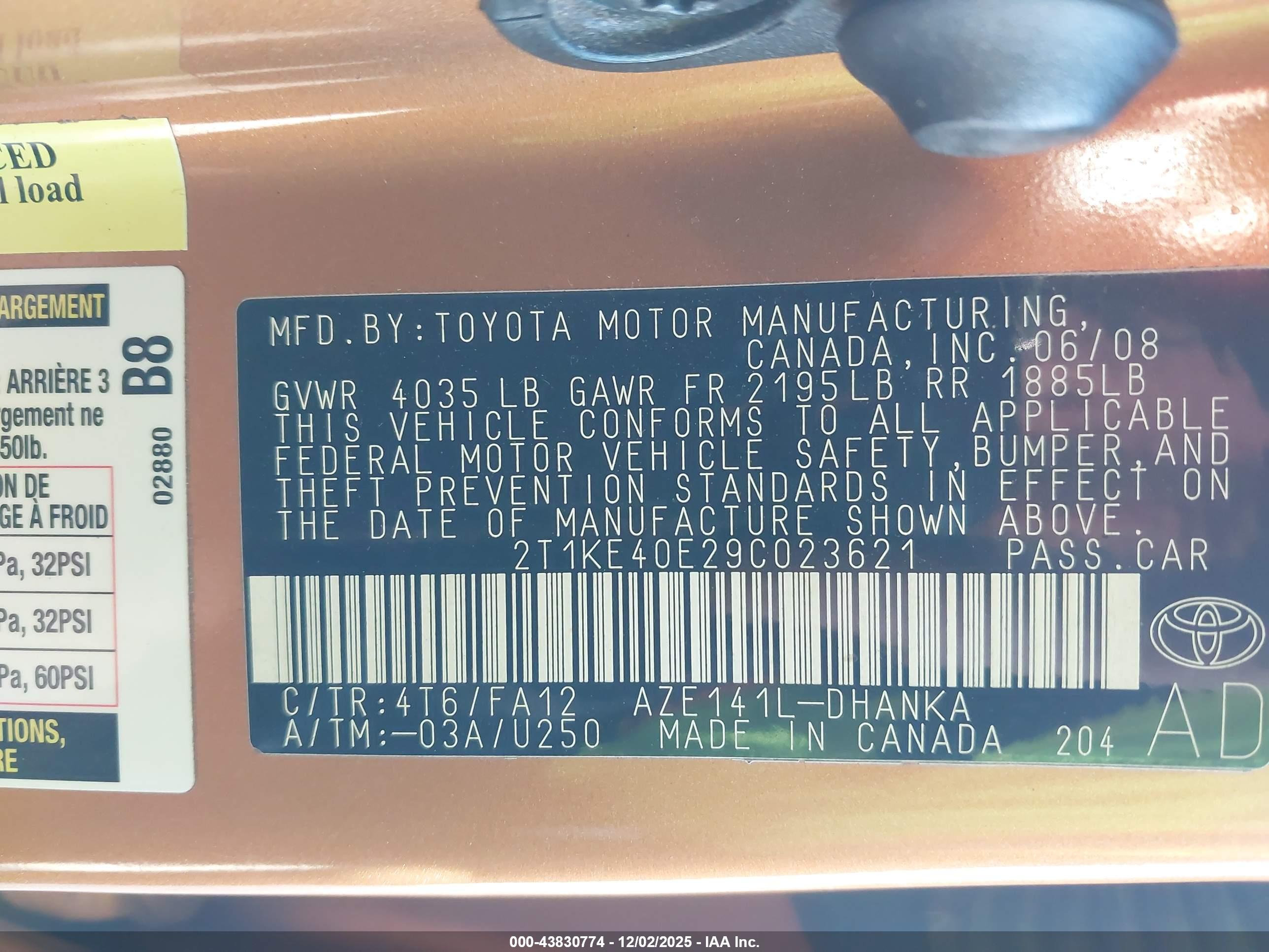 TOYOTA MATRIX image 9