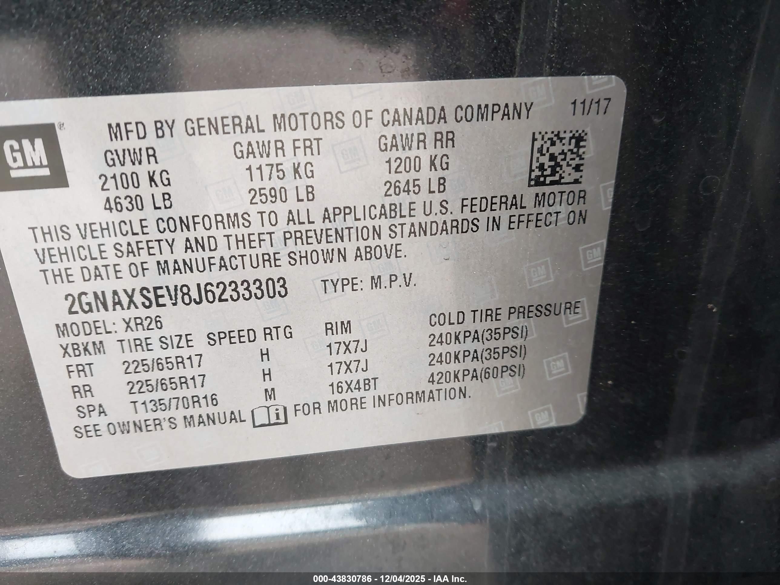 CHEVROLET EQUINOX image 9