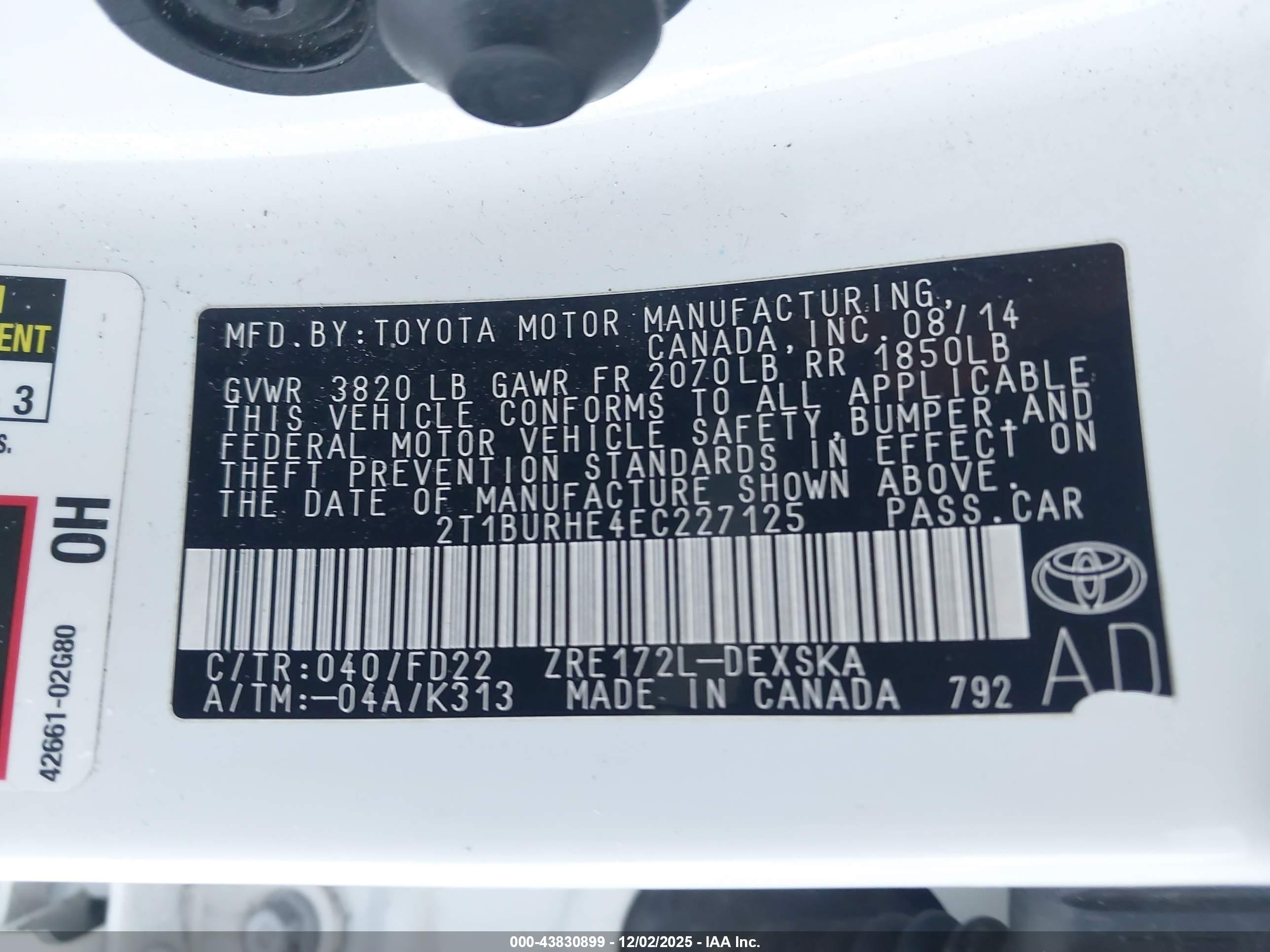TOYOTA COROLLA image 9
