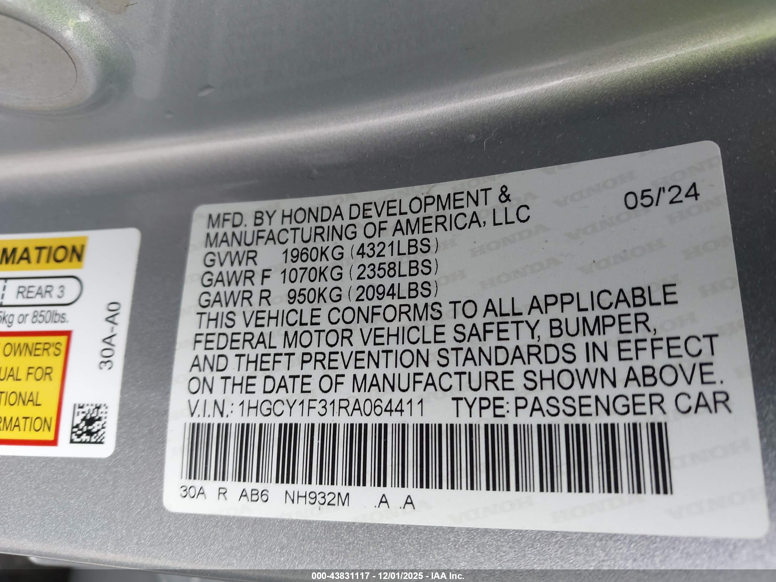 HONDA ACCORD image 9