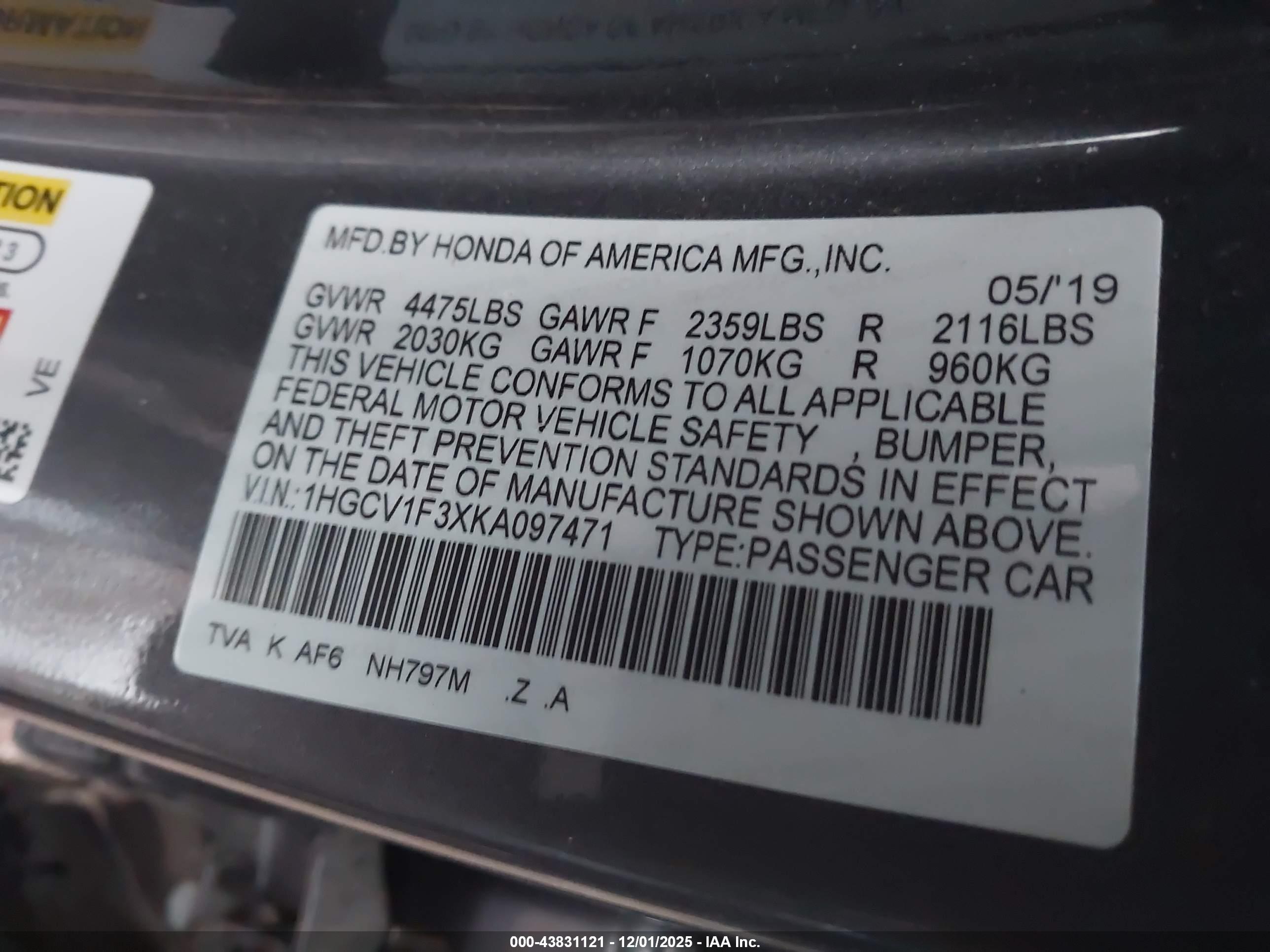 HONDA ACCORD image 9