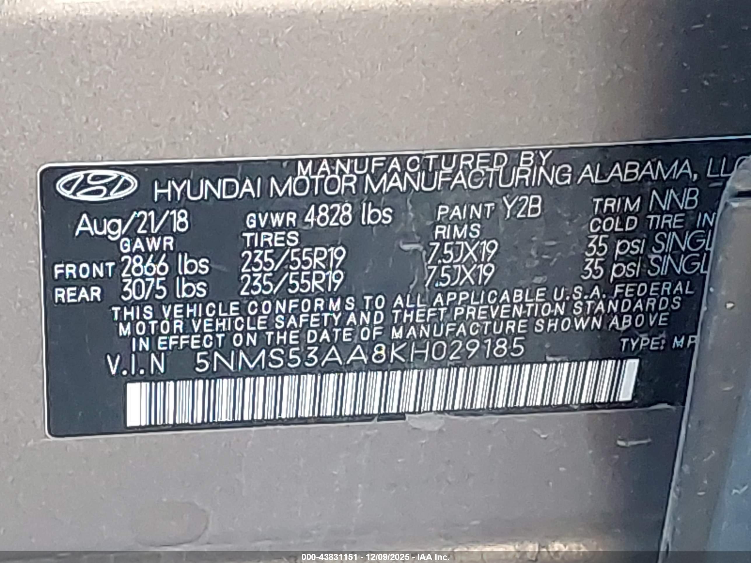 HYUNDAI SANTA image 9